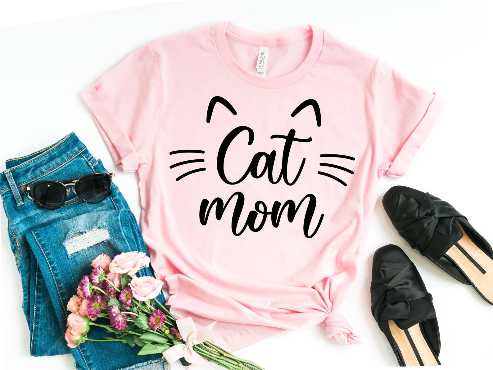 Cat Mom T-Shirt Hoodie, Sweatshirt | PodTeesHub.com