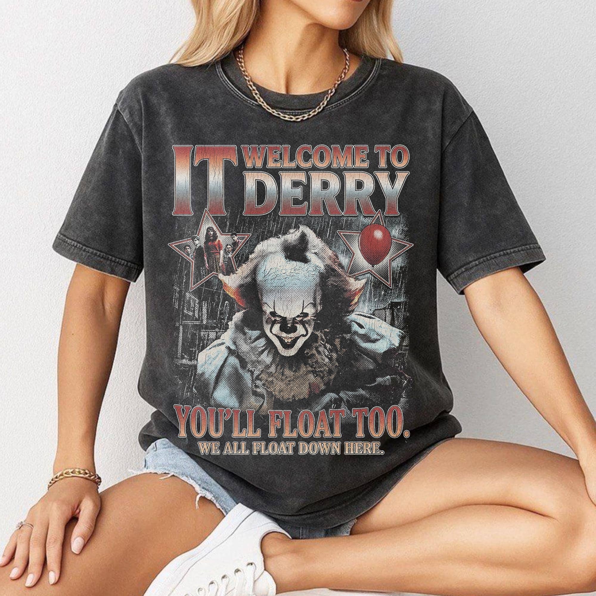Pennywise Welcome To Derry Horror Movie Tee Hoodie, Sweatshirt | PodTeesHub.com