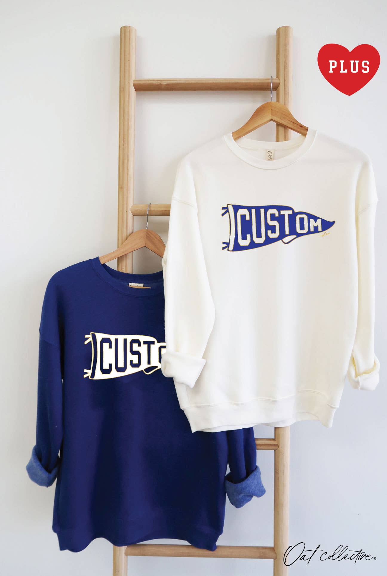 Custom Pennant Foil Plus Graphic Sweatshirt T-Shirts, Hoodie | PodTeesHub.com