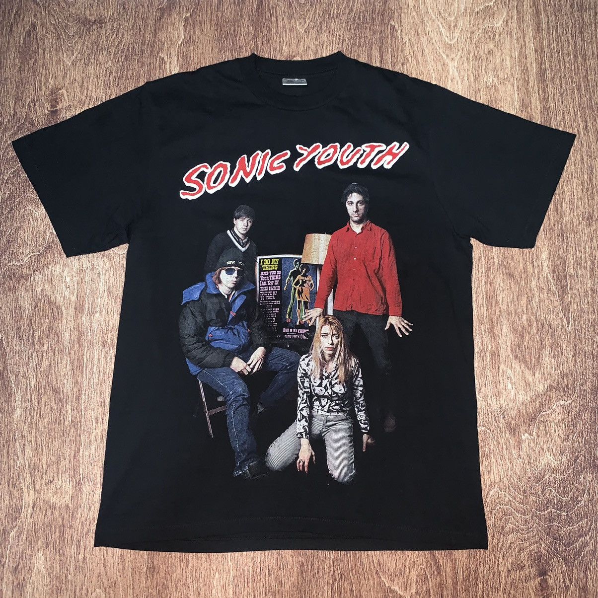 Vintage Very Rare Bootleg Sonic Youth Poster T Shirt Hoodie, Sweatshirt | PodTeesHub.com