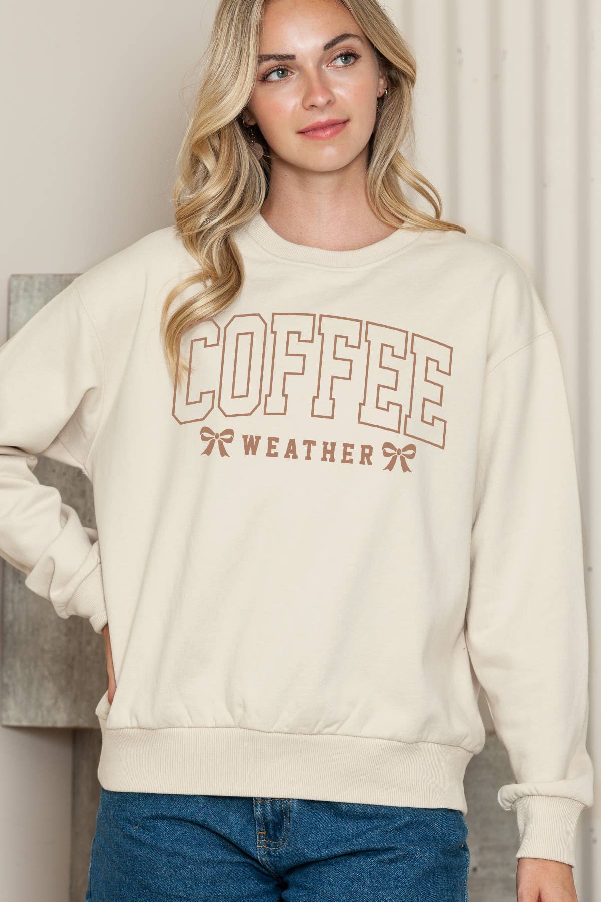 Women Coffee Graphic Print Solid Pullover Sweater T-Shirts, Hoodie, Sweatshirt | PodTeesHub.com