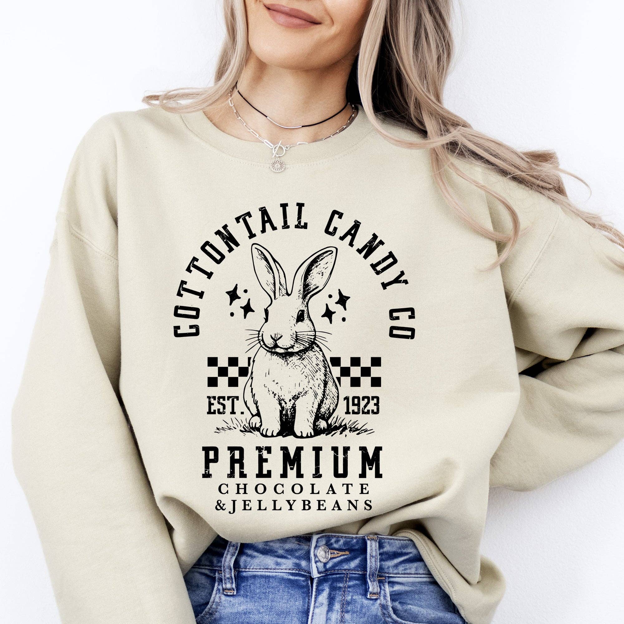 Cottontail Candy, Easter, Bunny, Jesus, Rabbit Sweatshirt T-Shirts, Hoodie | PodTeesHub.com