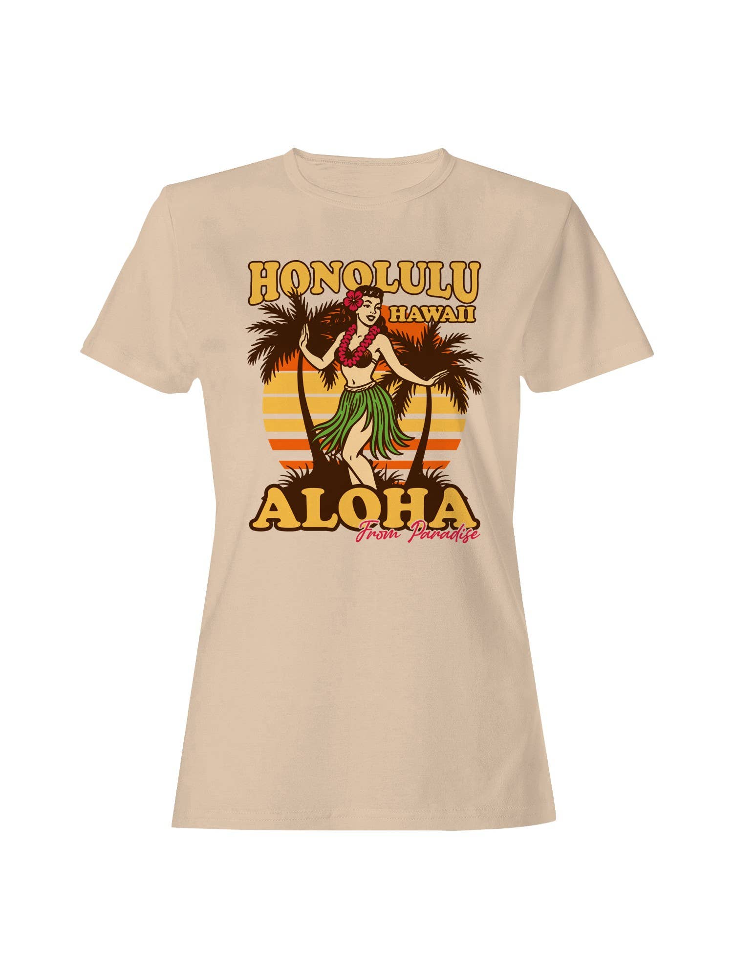 Aloha from Paradise – Honolulu Vibes Women's T-Shirt Hoodie, Sweatshirt | PodTeesHub.com