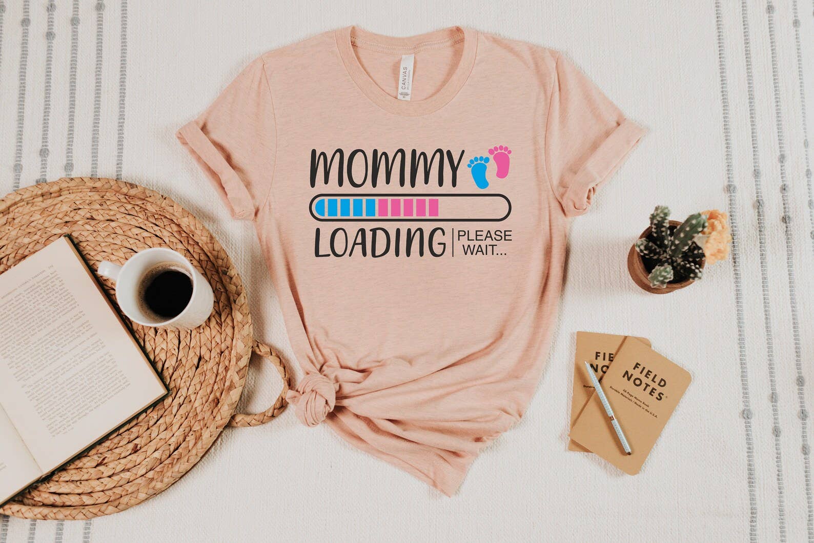 Mommy Loading T-Shirt Hoodie, Sweatshirt | PodTeesHub.com