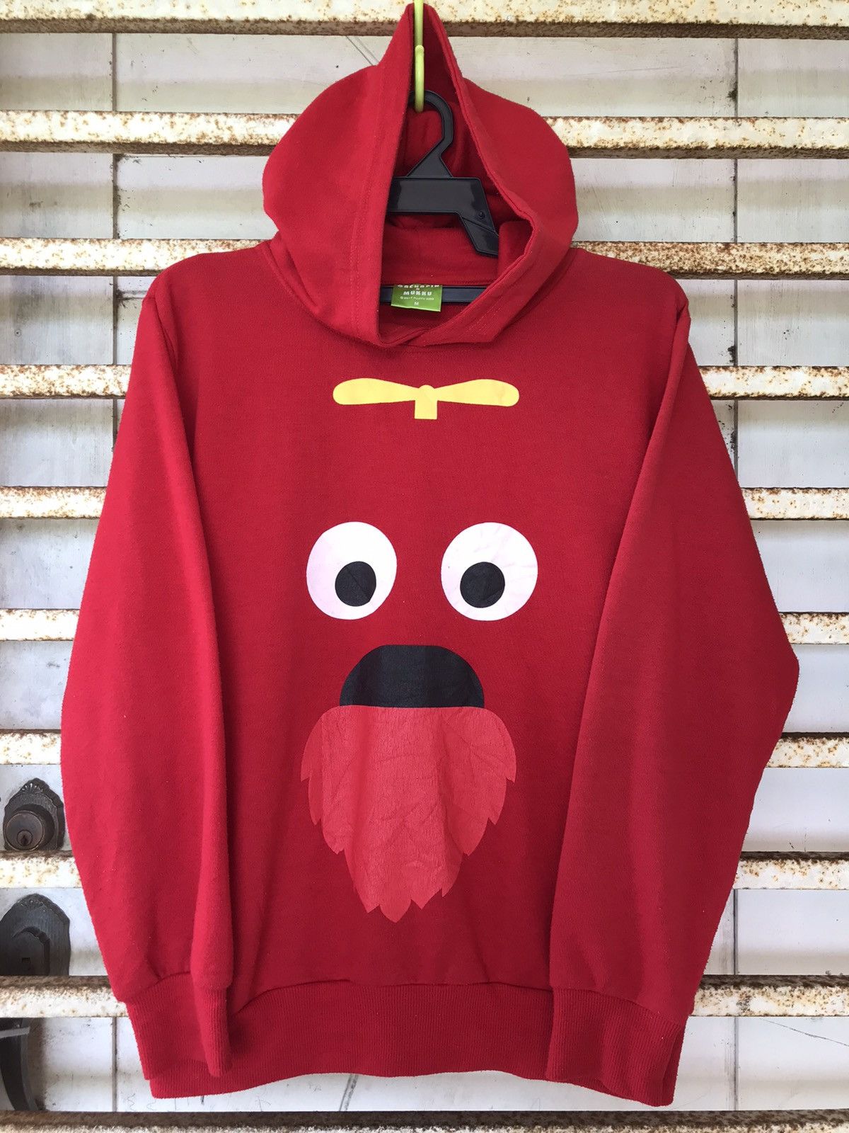 Japanese Brand Japan Anime Gachapin X Mukku Red Hoodie Authentic T-Shirts, Sweatshirt | PodTeesHub.com