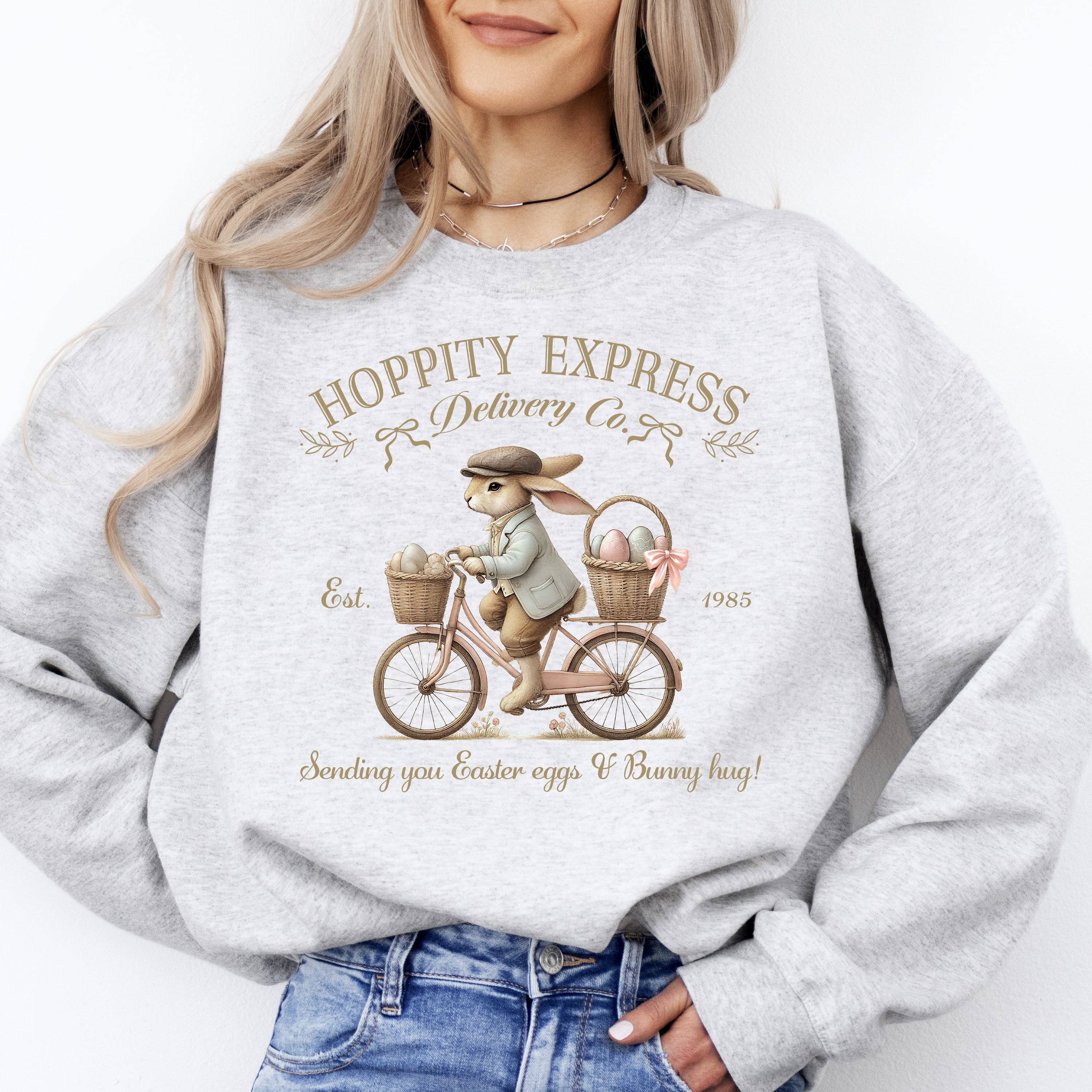 Hoppity Express, Easter, Bunny, Jesus, Rabbit Sweatshirt T-Shirts, Hoodie | PodTeesHub.com