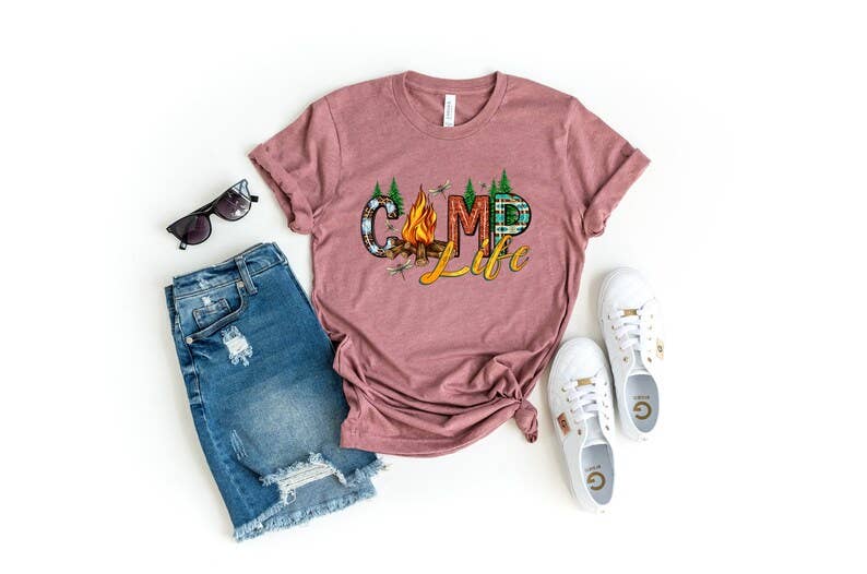 Camp Life T-Shirt Hoodie, Sweatshirt | PodTeesHub.com