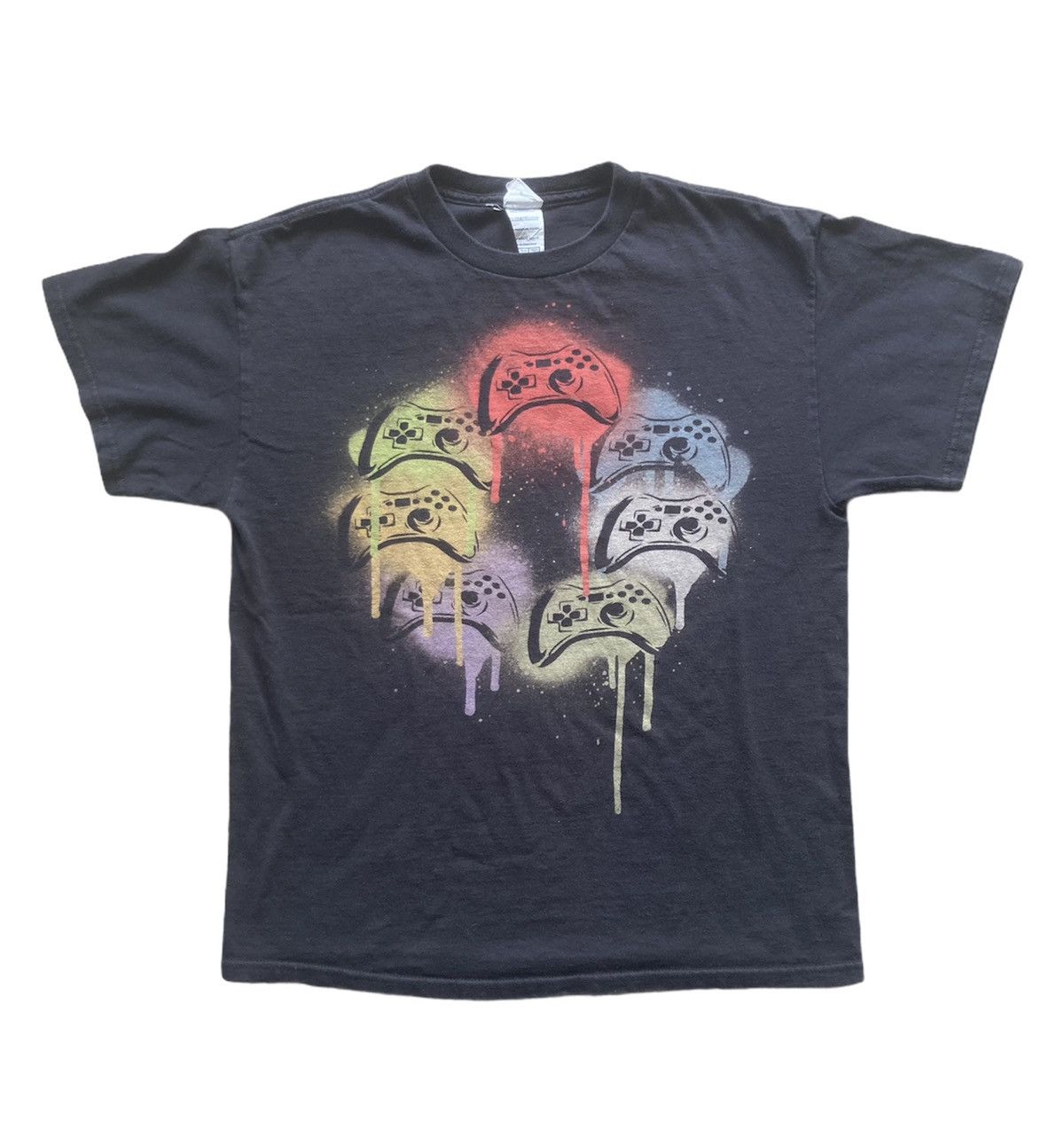 Vintage Xbox Spray Paint Controller Video Game Tee Hoodie, Sweatshirt | PodTeesHub.com
