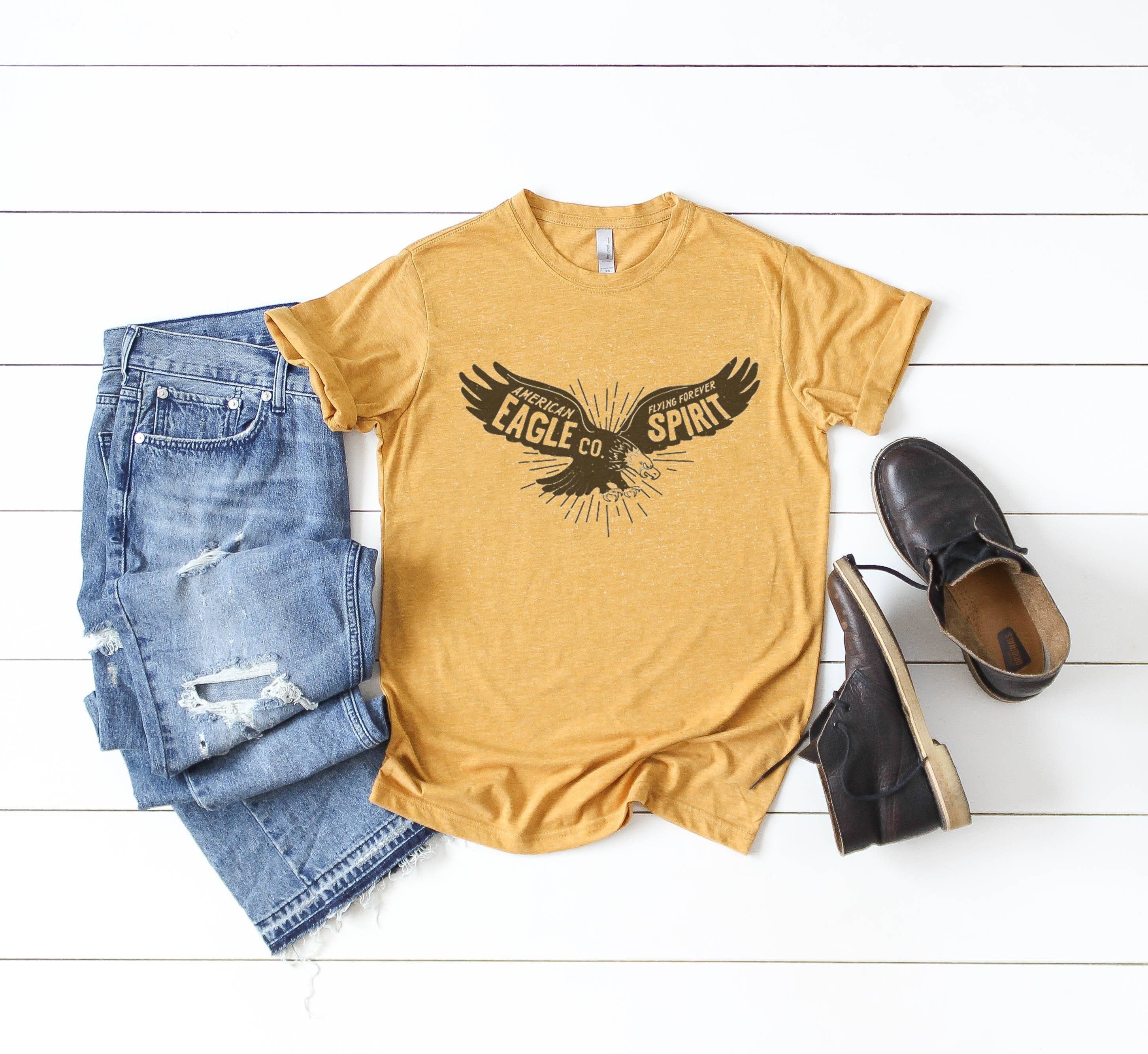 Eagle Spirit | Dad Tee Hoodie, Sweatshirt | PodTeesHub.com