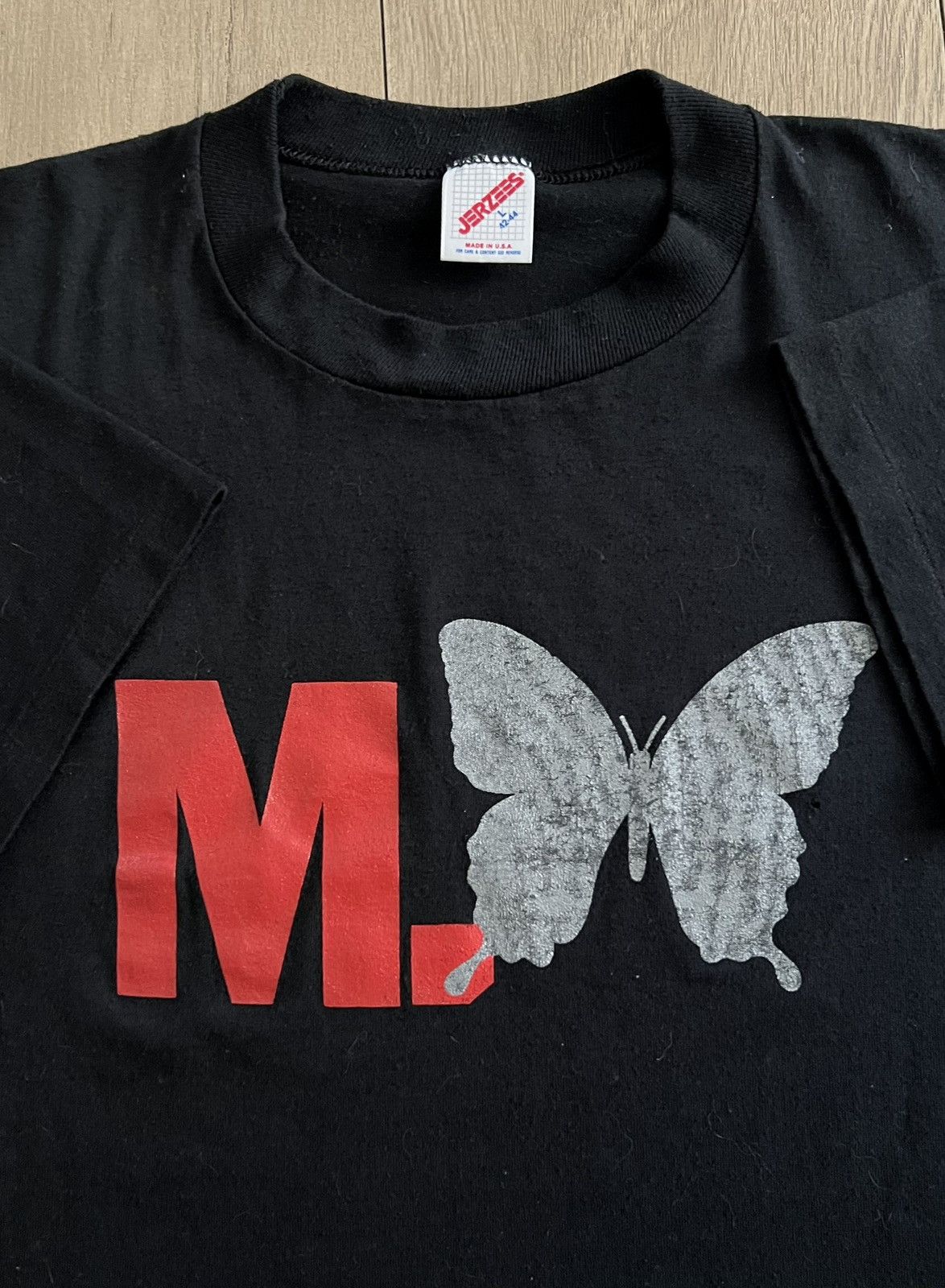 Vintage 1993 Single Stitch M Butterfly Vintage Black Art Movie Tee Hoodie, Sweatshirt | PodTeesHub.com