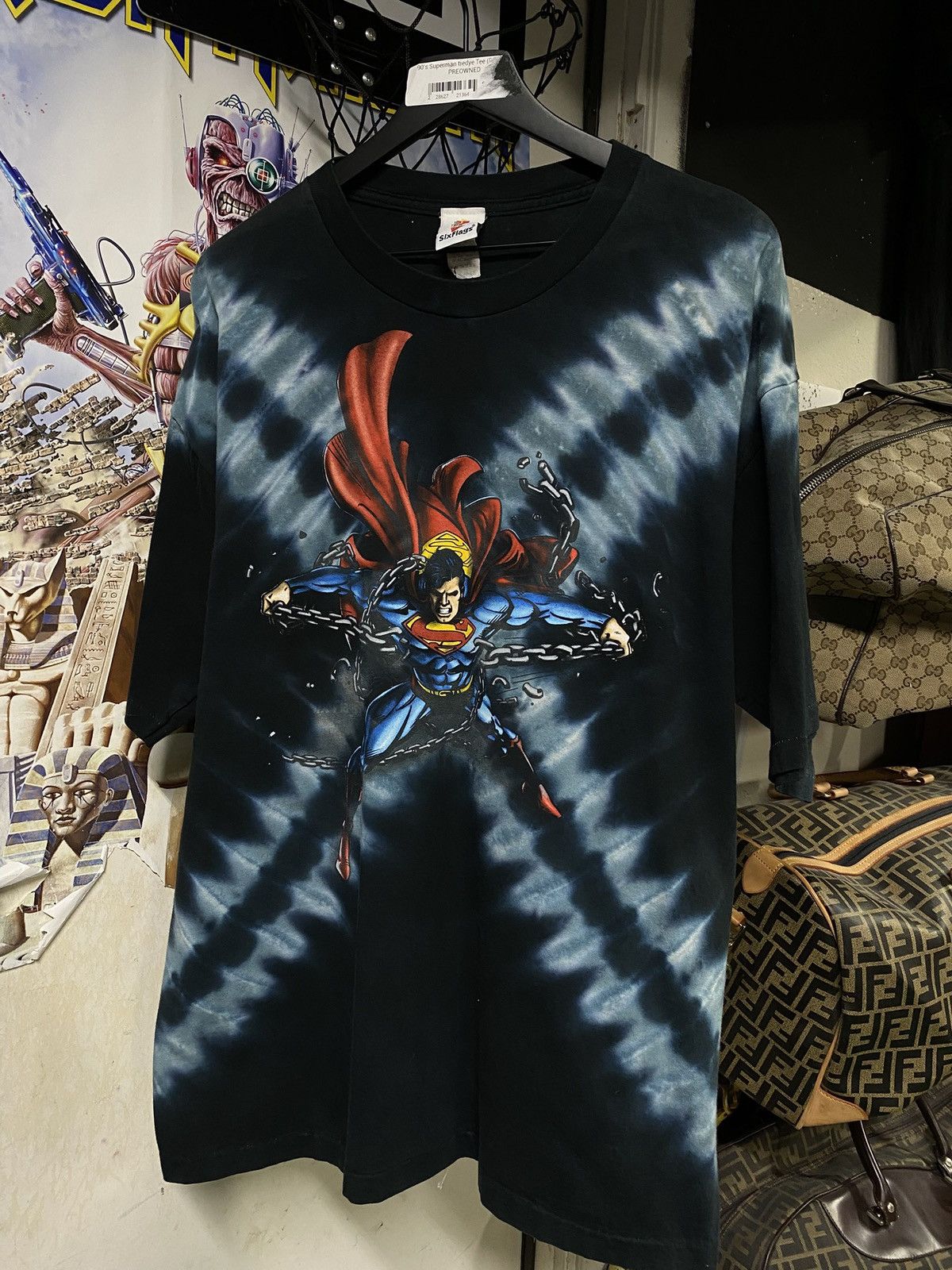 Vintage Dc Superman Tiedye Shirt Xlarge T-Shirts, Hoodie, Sweatshirt