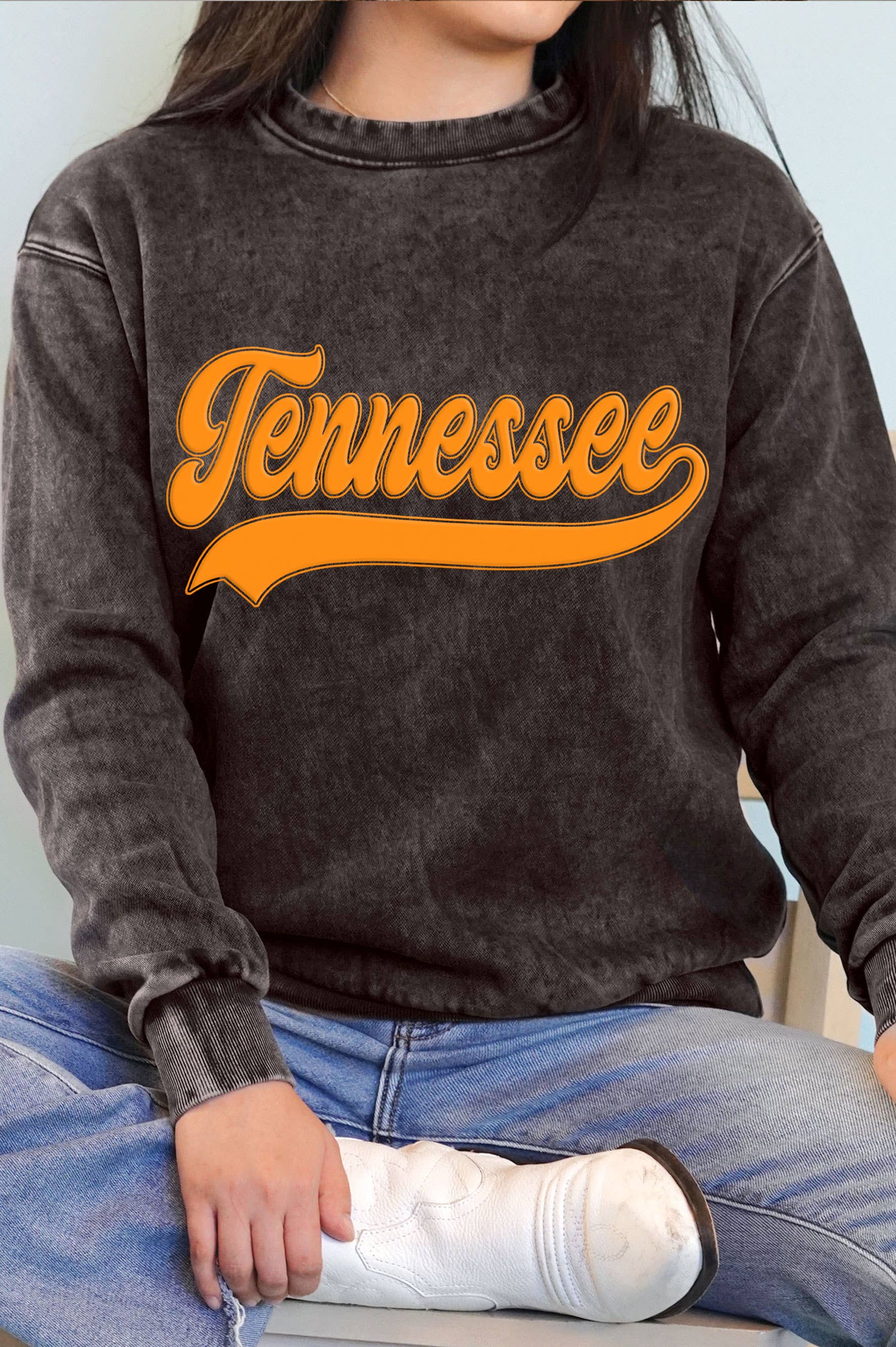 Tennessee Puff Graphic Mineral Brushed Sweatshirt T-Shirts, Hoodie | PodTeesHub.com