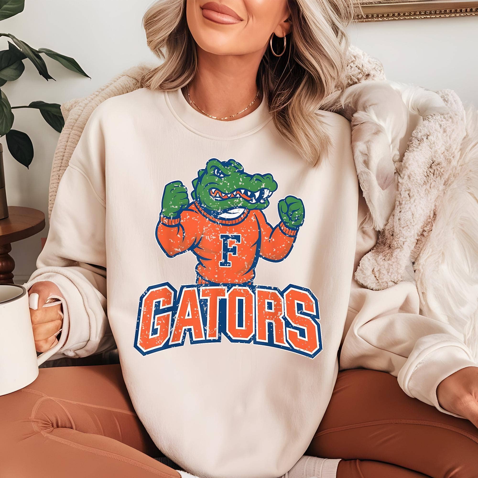 Vintage Florida Gators Retro Mascot Tee - Football Game Day Hoodie, Sweatshirt | PodTeesHub.com