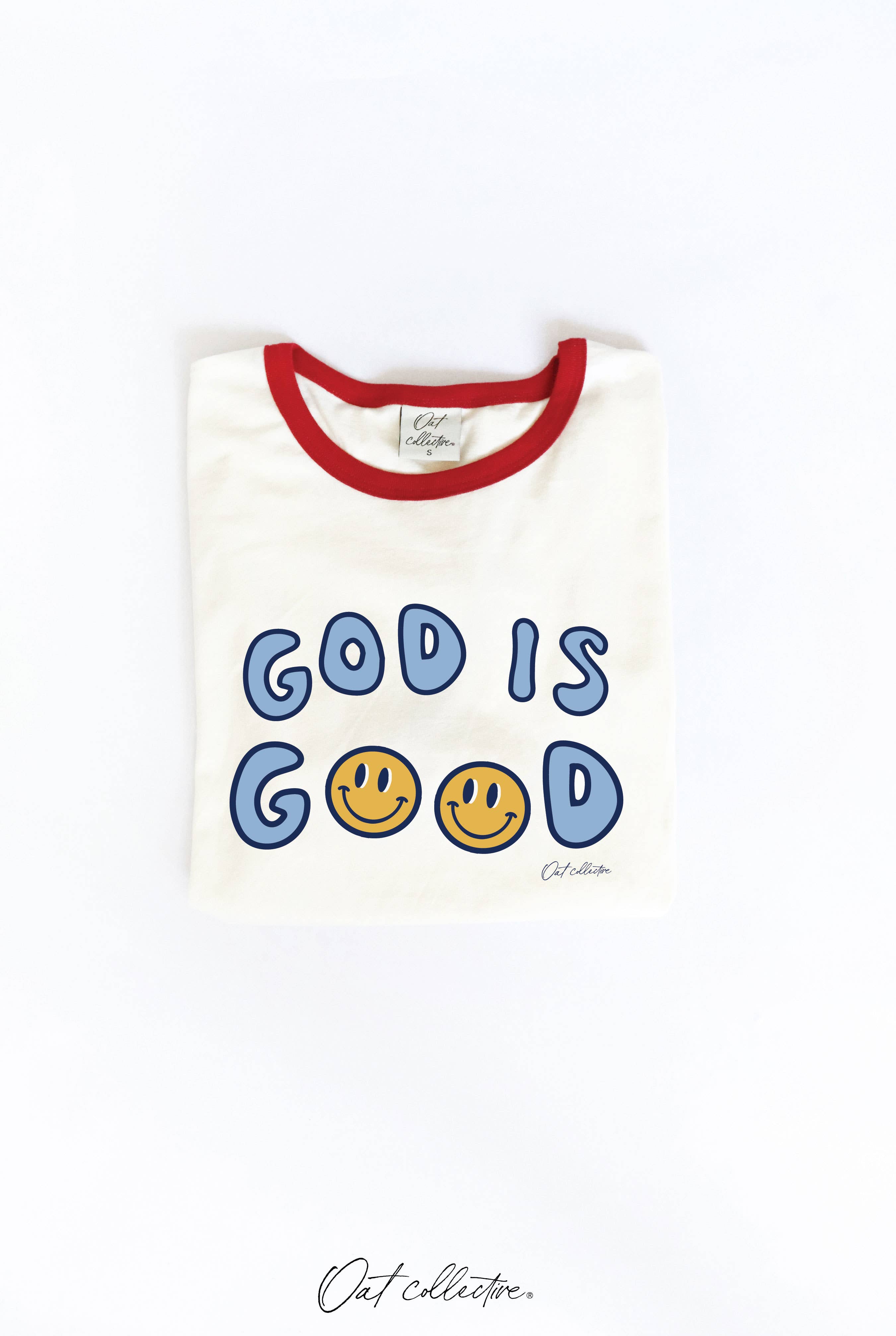God Is Good Ringer Graphic T-Shirt Hoodie, Sweatshirt | PodTeesHub.com