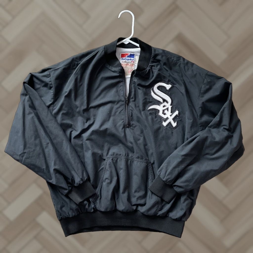 Vintage Swingster White Sox 1 4 Zip Pullover Mens Xl Made In Usa T-Shirts, Hoodie, Sweatshirt | PodTeesHub.com