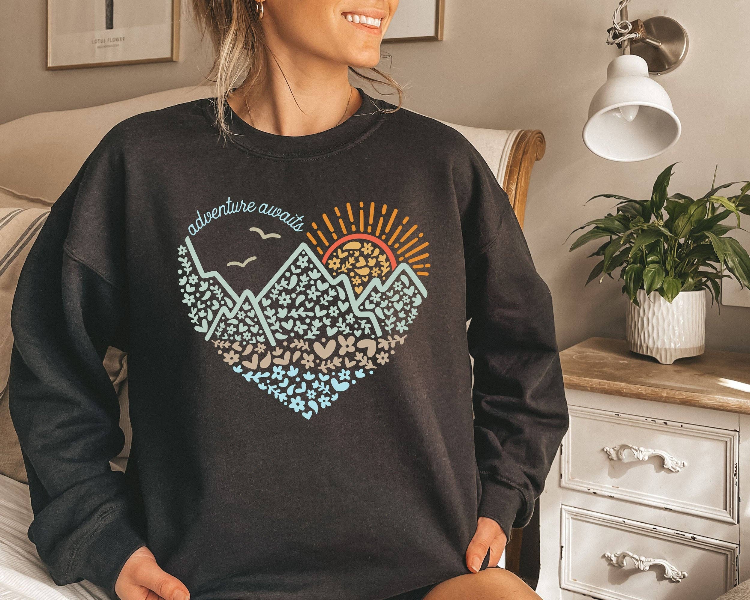 Adventure Awaits Sweatshirt T-Shirts, Hoodie | PodTeesHub.com