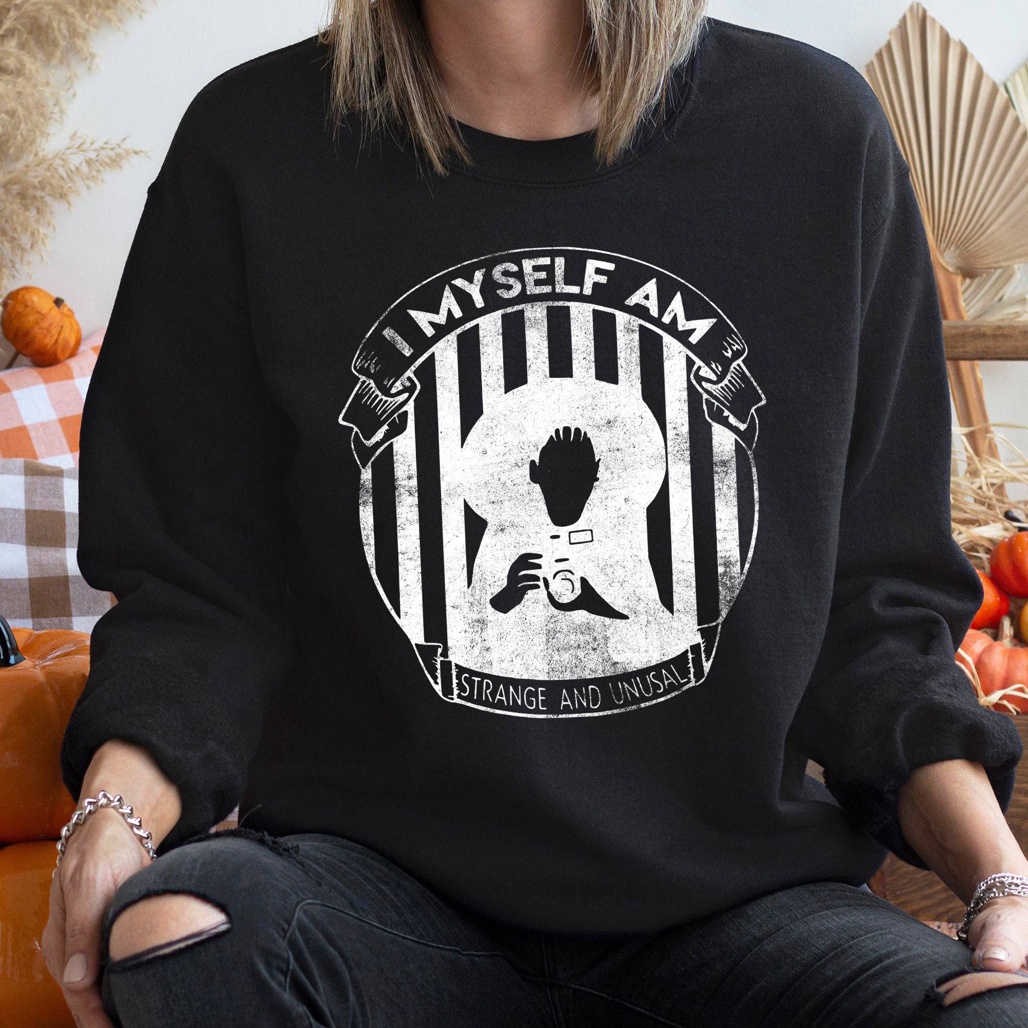 I Myself Am Vintage Halloween Sweatshirt T-Shirts, Hoodie | PodTeesHub.com