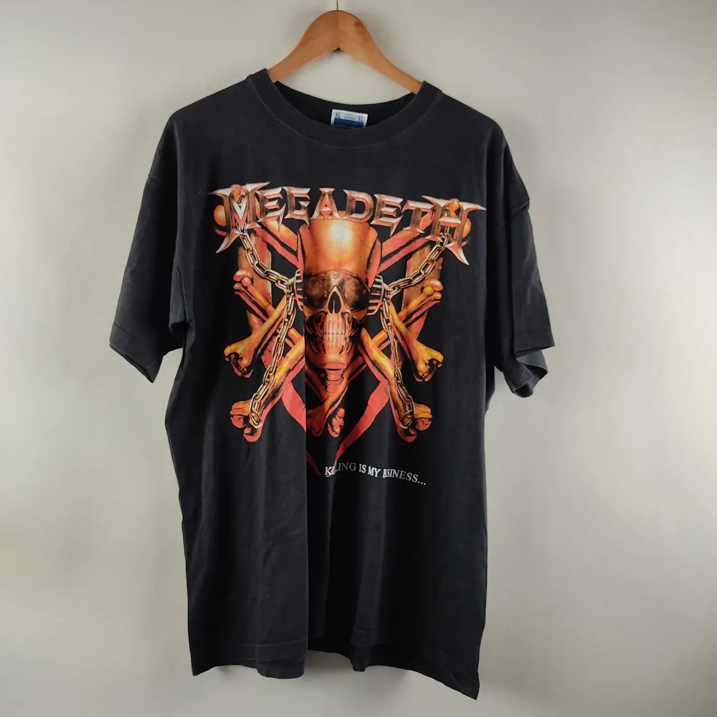 Megadeth X Vintage 90 S Megadeth Killing Is My Business T-Shirts, Hoodie, Sweatshirt | PodTeesHub.com