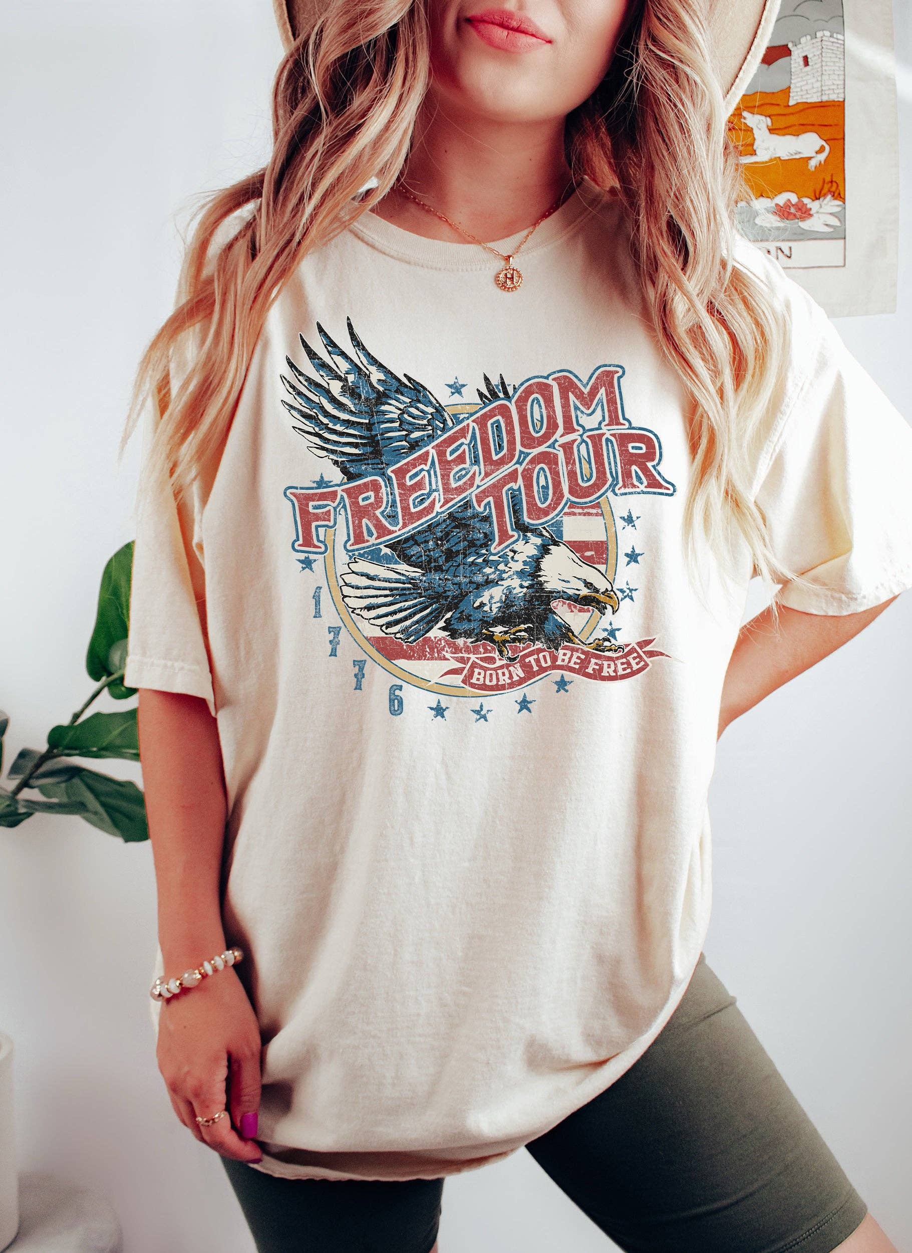 Freedom Tour Vintage Patriotic T-Shirt Hoodie, Sweatshirt | PodTeesHub.com