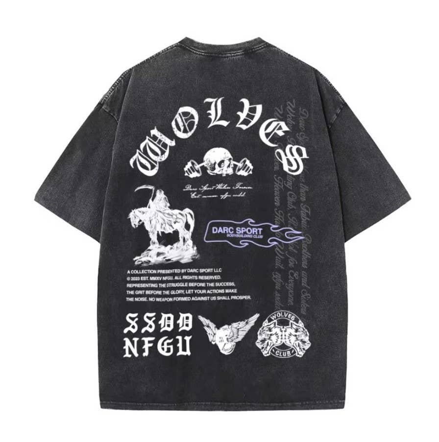 Hip Hop Streetwear T-Shirt Darc Sport 230G Vintage Tee Hoodie, Sweatshirt | PodTeesHub.com