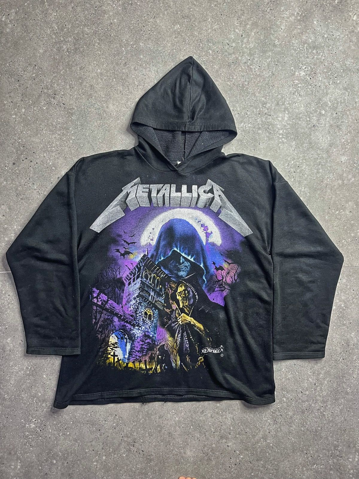 00s Metallica Ride The Lightning Hoodie Vintage Size L T-Shirts, Sweatshirt | PodTeesHub.com
