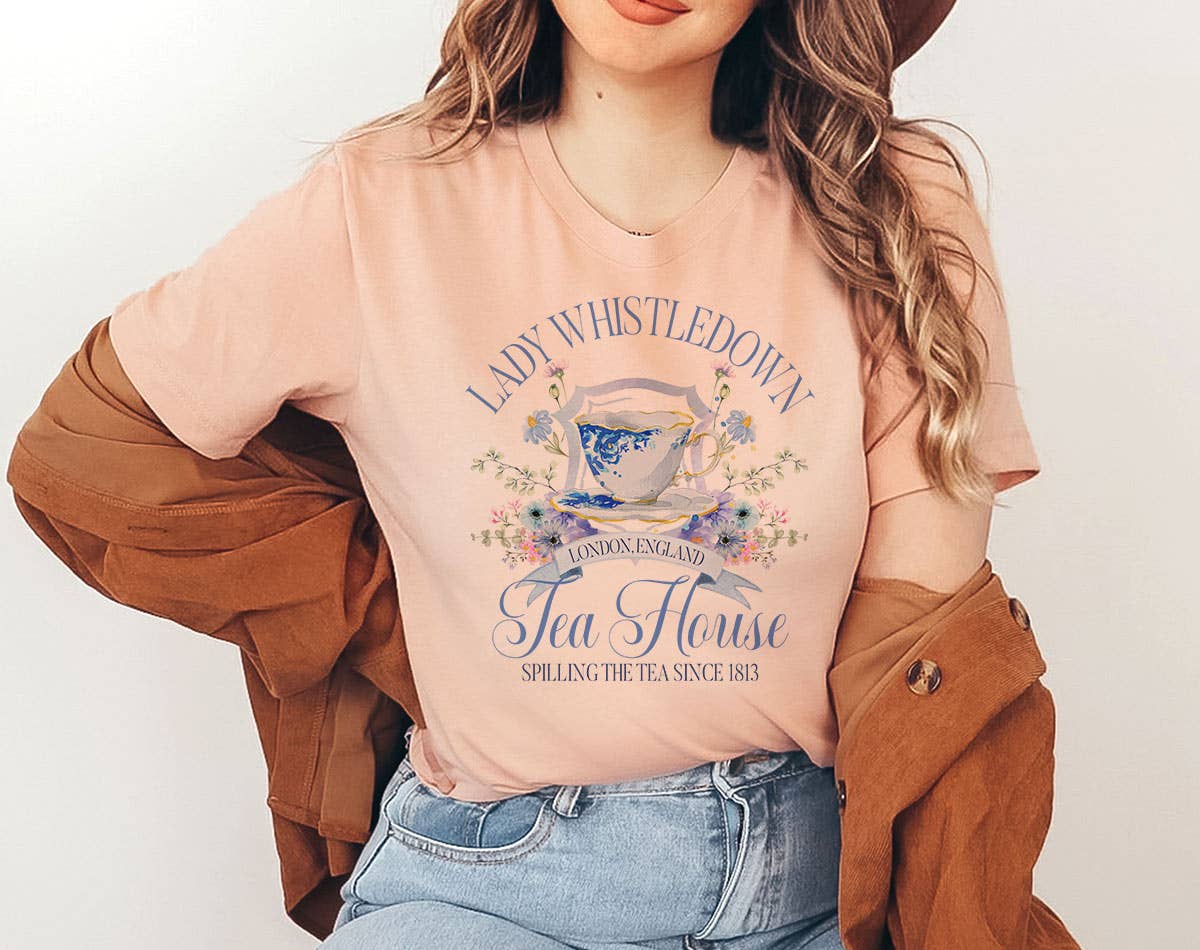 Lady Whistledown Tea House - Bridgerton Inspired T-Shirt Hoodie, Sweatshirt | PodTeesHub.com