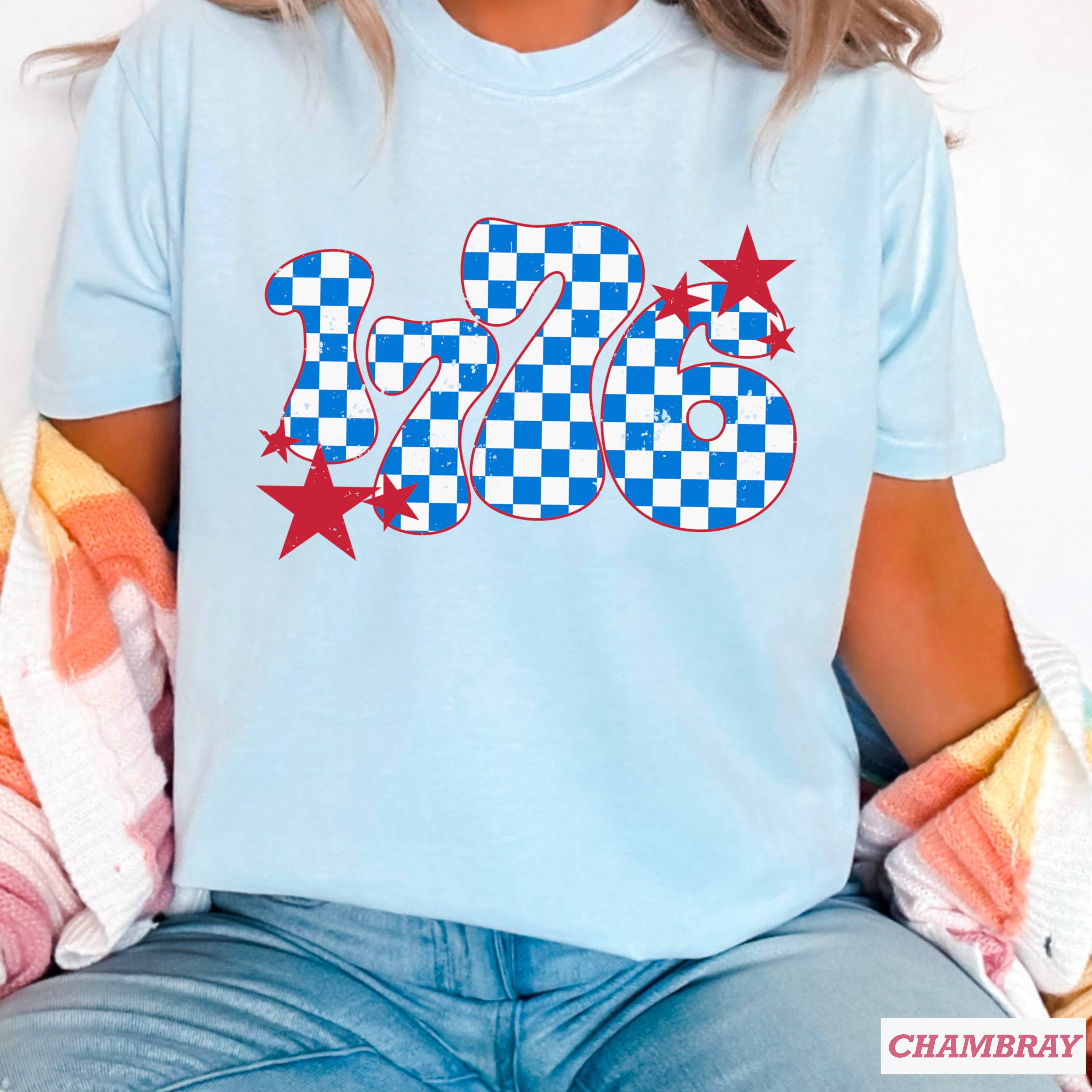 1776  Women’S July 4th Graphic Shirt | Comfort Color Hoodie, Sweatshirt | PodTeesHub.com