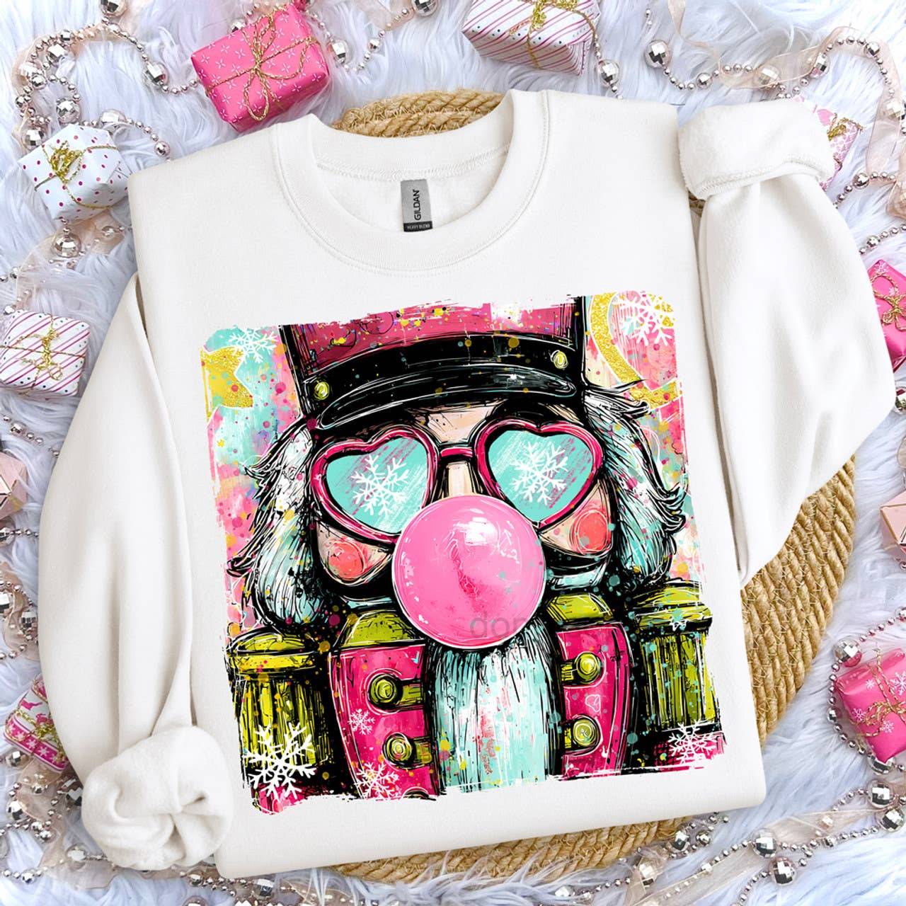 Preppy Nutcracker Bubblegum Sweatshirt T-Shirts, Hoodie | PodTeesHub.com