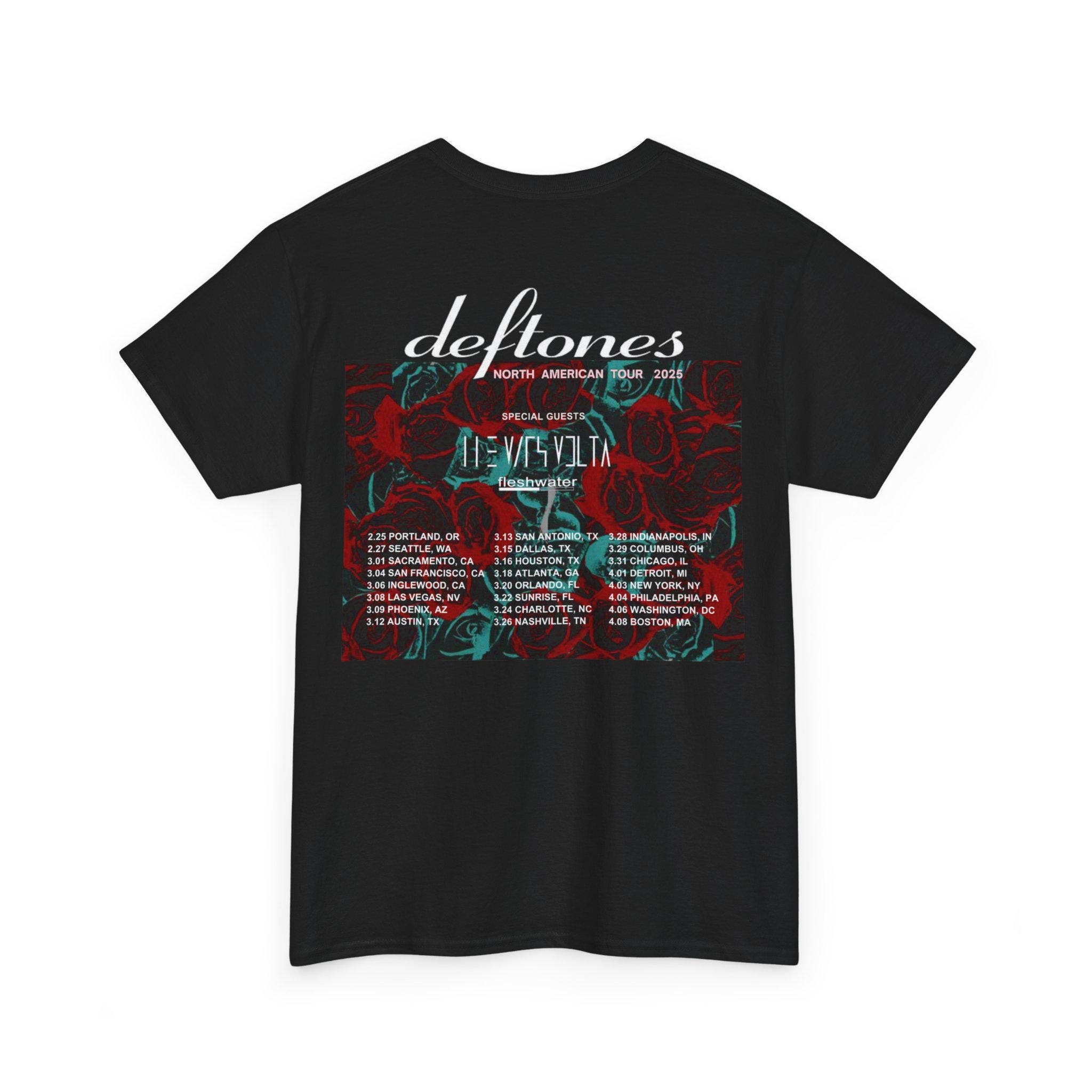 Deftones 2025 North American Tour Shirt Hoodie, Sweatshirt | PodTeesHub.com