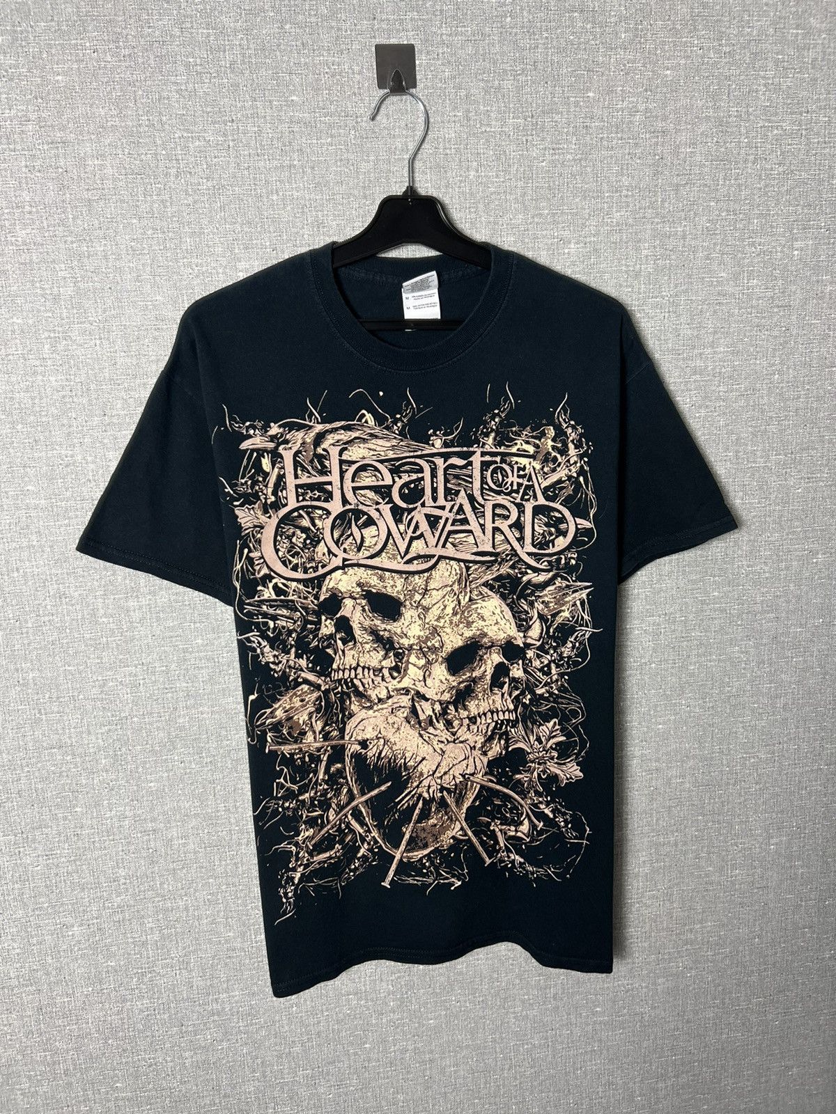 Other Vintage Heart Of A Coward British Metal Band Tee Skulls Logo Hoodie, Sweatshirt | PodTeesHub.com