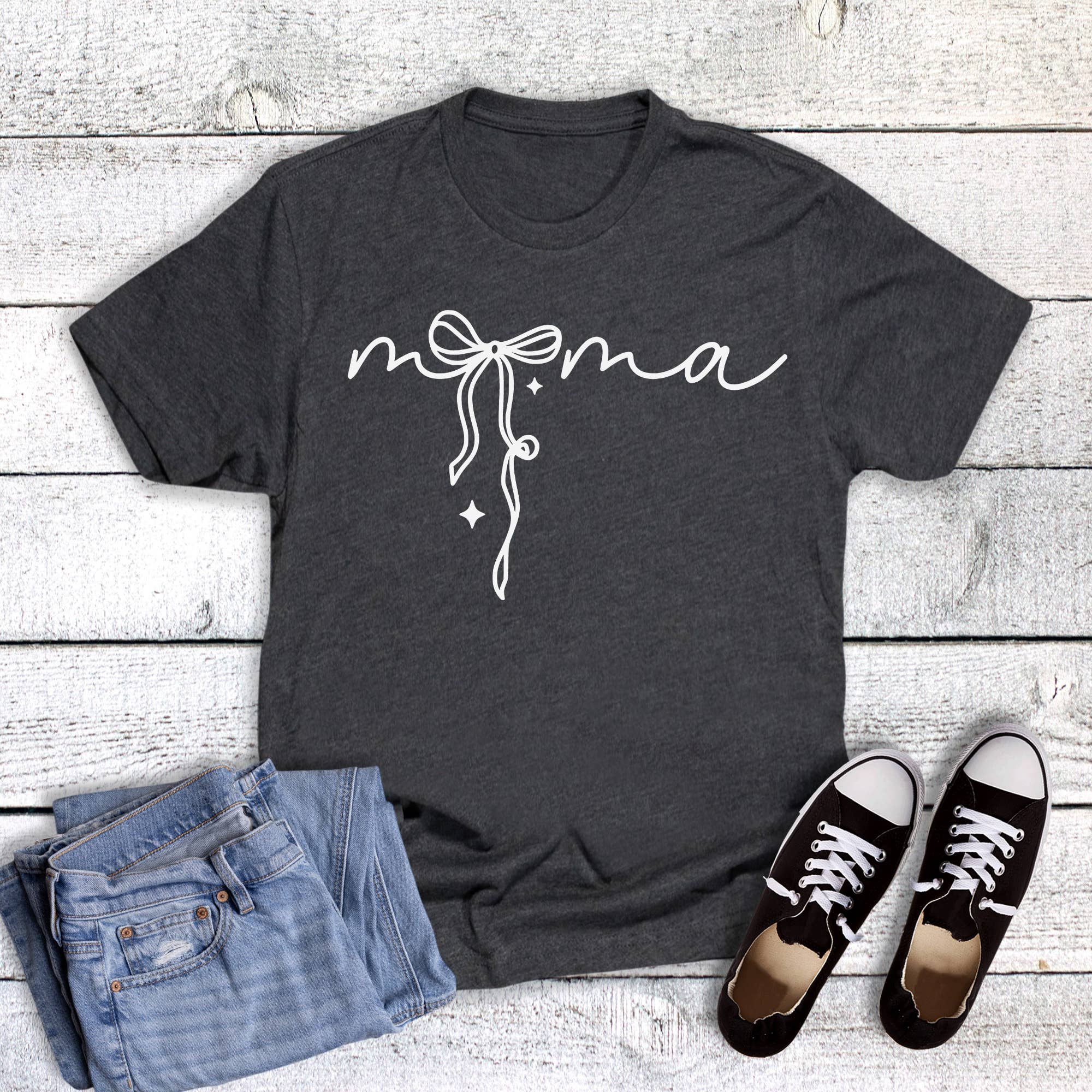 Preppy Mama Coquette Bow Graphic Tee Hoodie, Sweatshirt | PodTeesHub.com