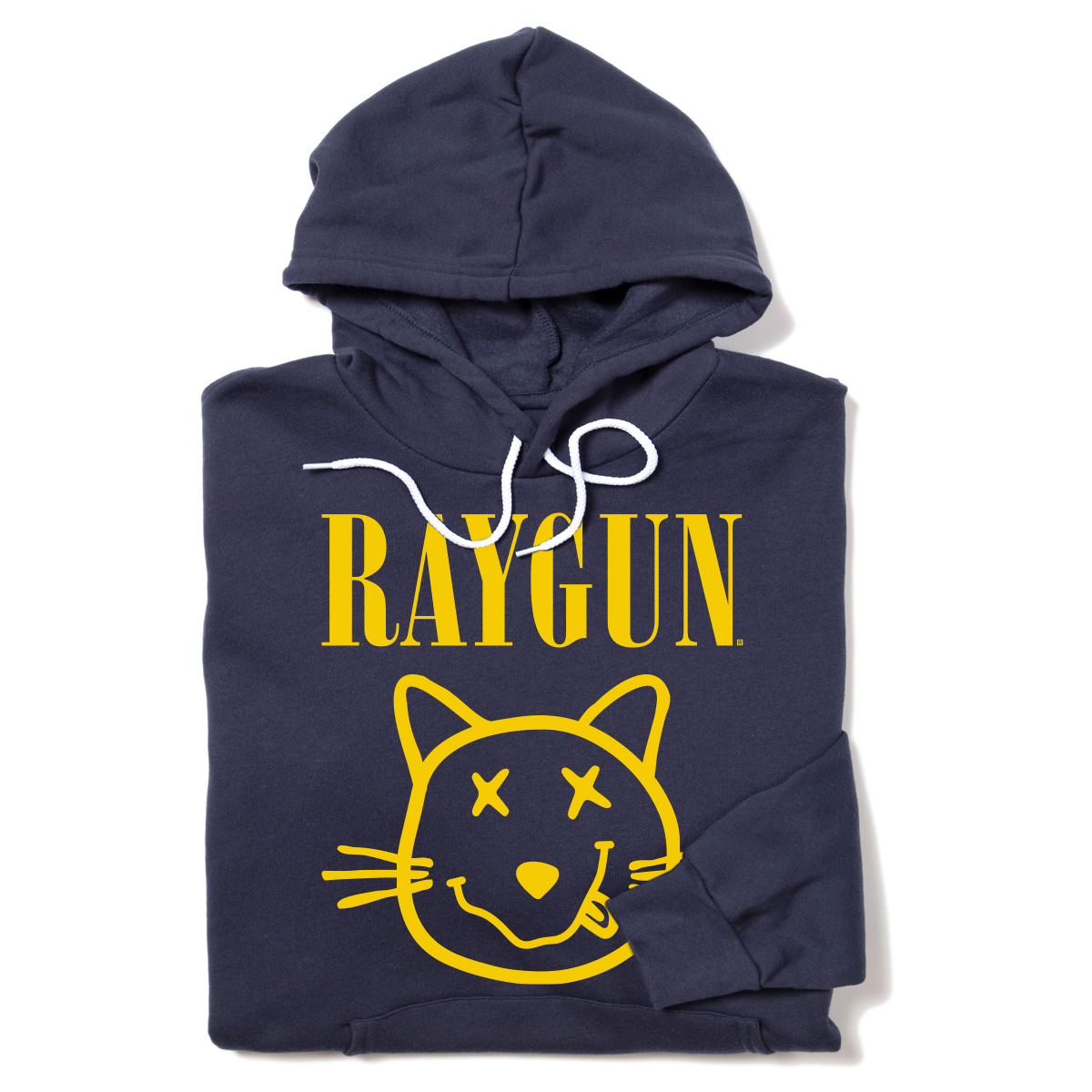 RAYGUN Smiley Cat Logo Pullover Hoodie T-Shirts, Sweatshirt | PodTeesHub.com