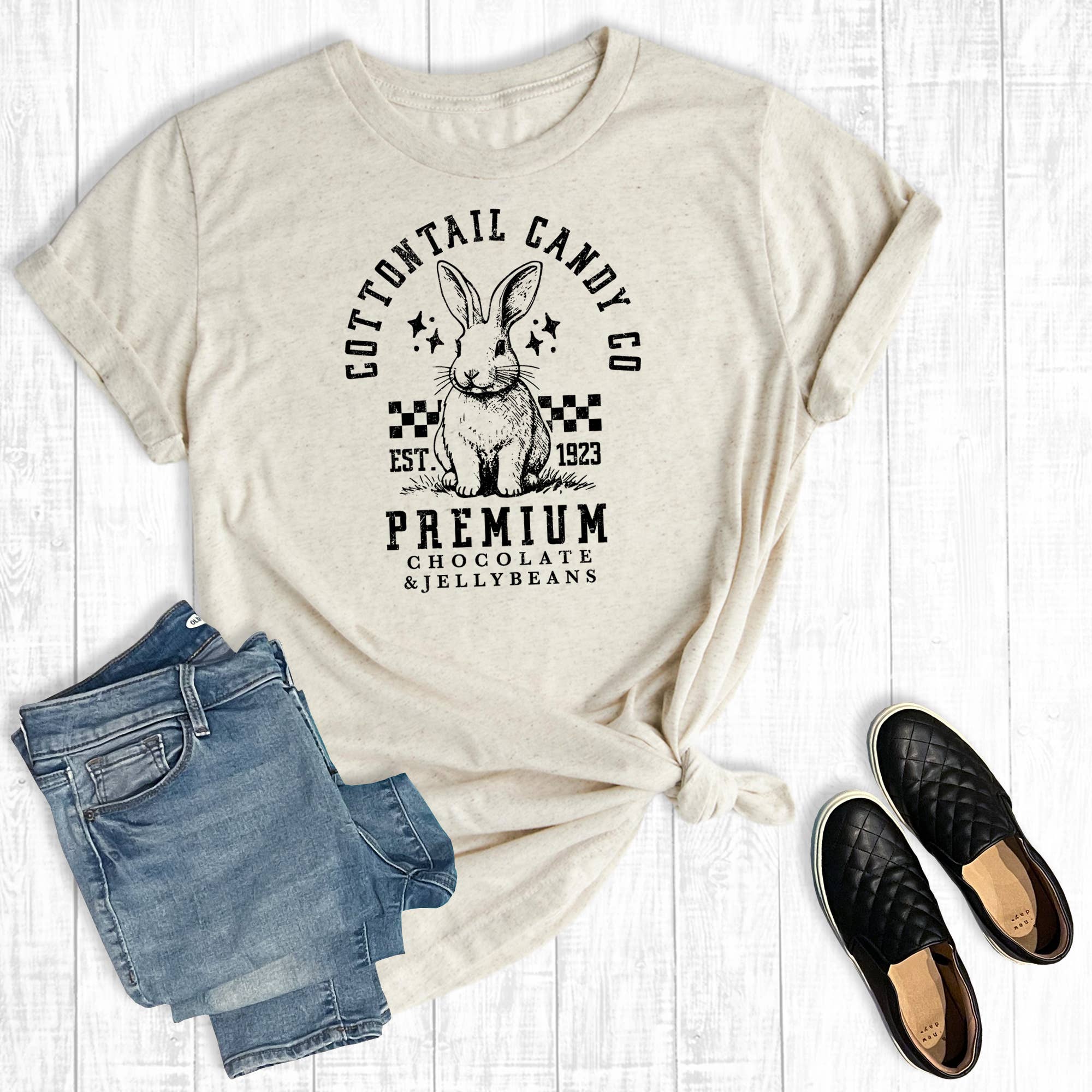 Easter Bunny Premium Candy Graphic Tee Hoodie, Sweatshirt | PodTeesHub.com