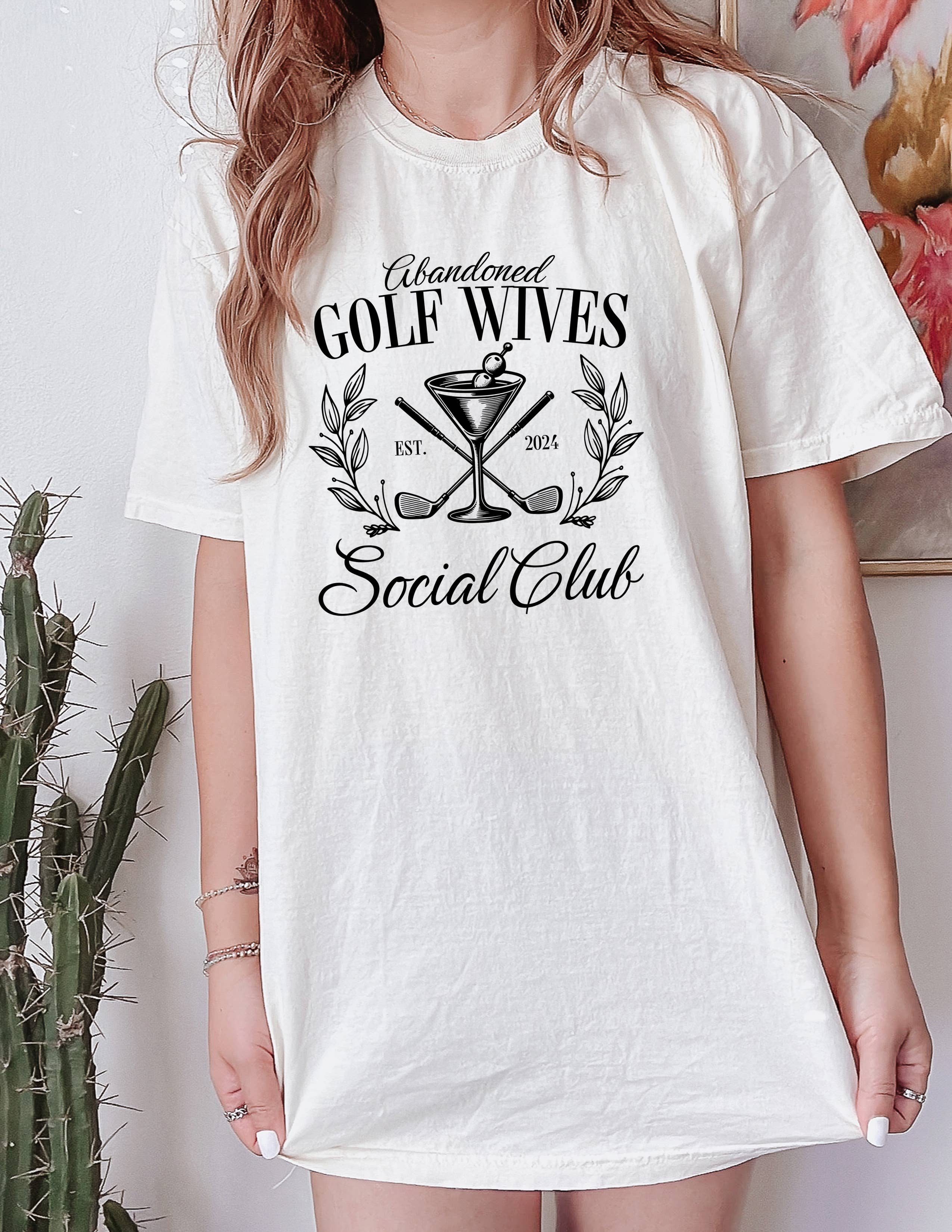 Abandoned Golf Wives, Trendy Golf Shirt, Preppy, Trendy Hoodie, Sweatshirt | PodTeesHub.com