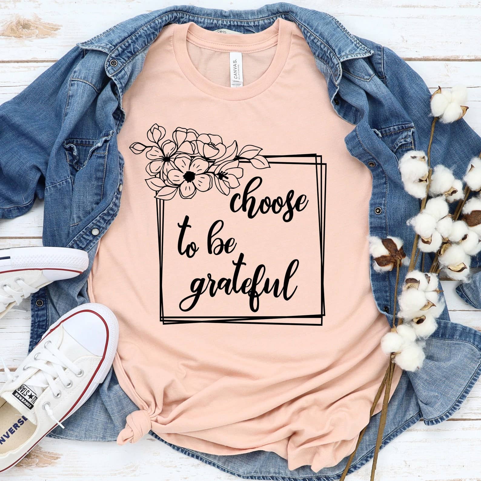Choose To Be Grateful T-Shirt Hoodie, Sweatshirt | PodTeesHub.com