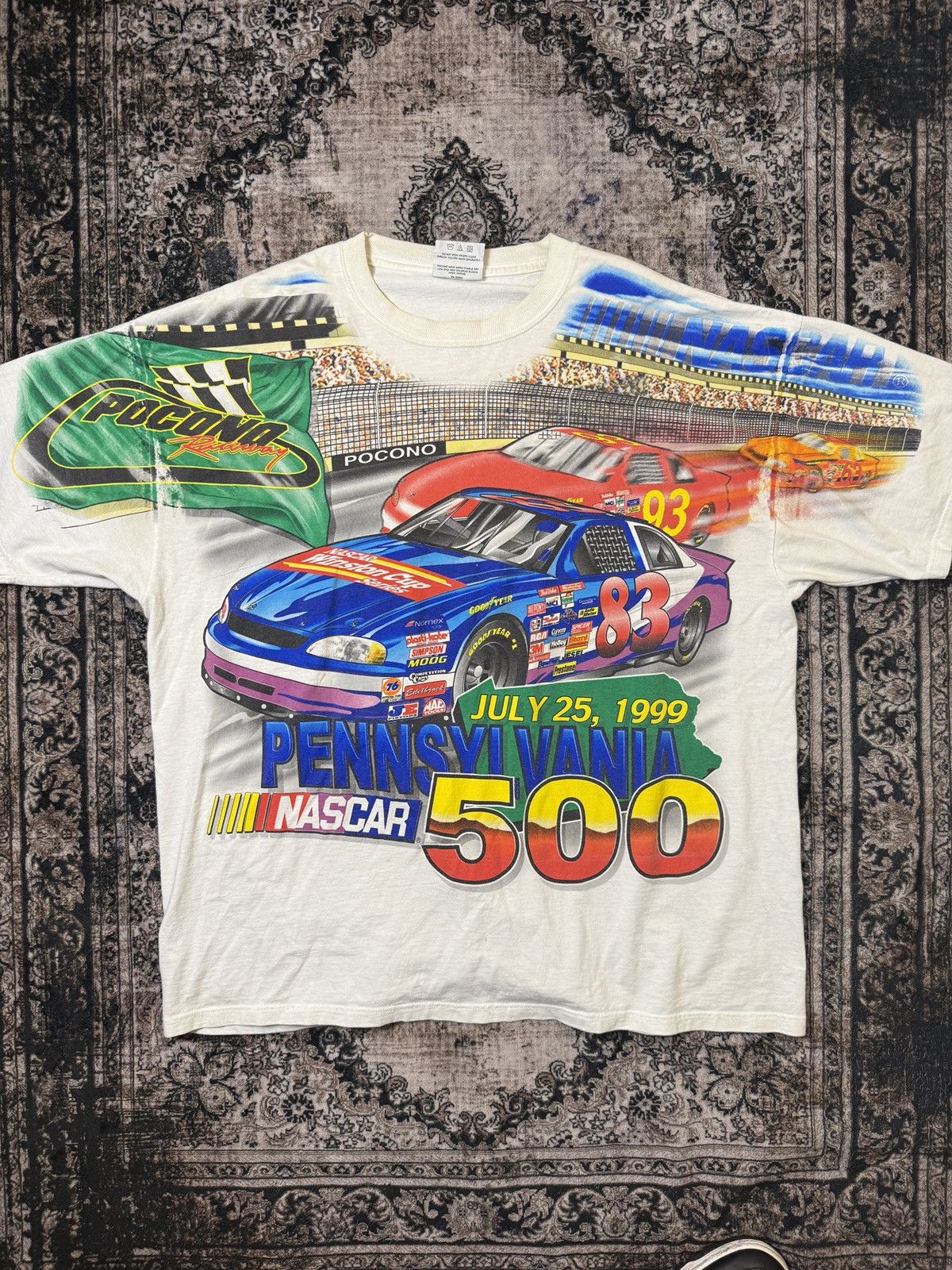 Vintage 90s Chase Authentics Nascar Winston Cup Racing T Shirt Xl Hoodie, Sweatshirt | PodTeesHub.com