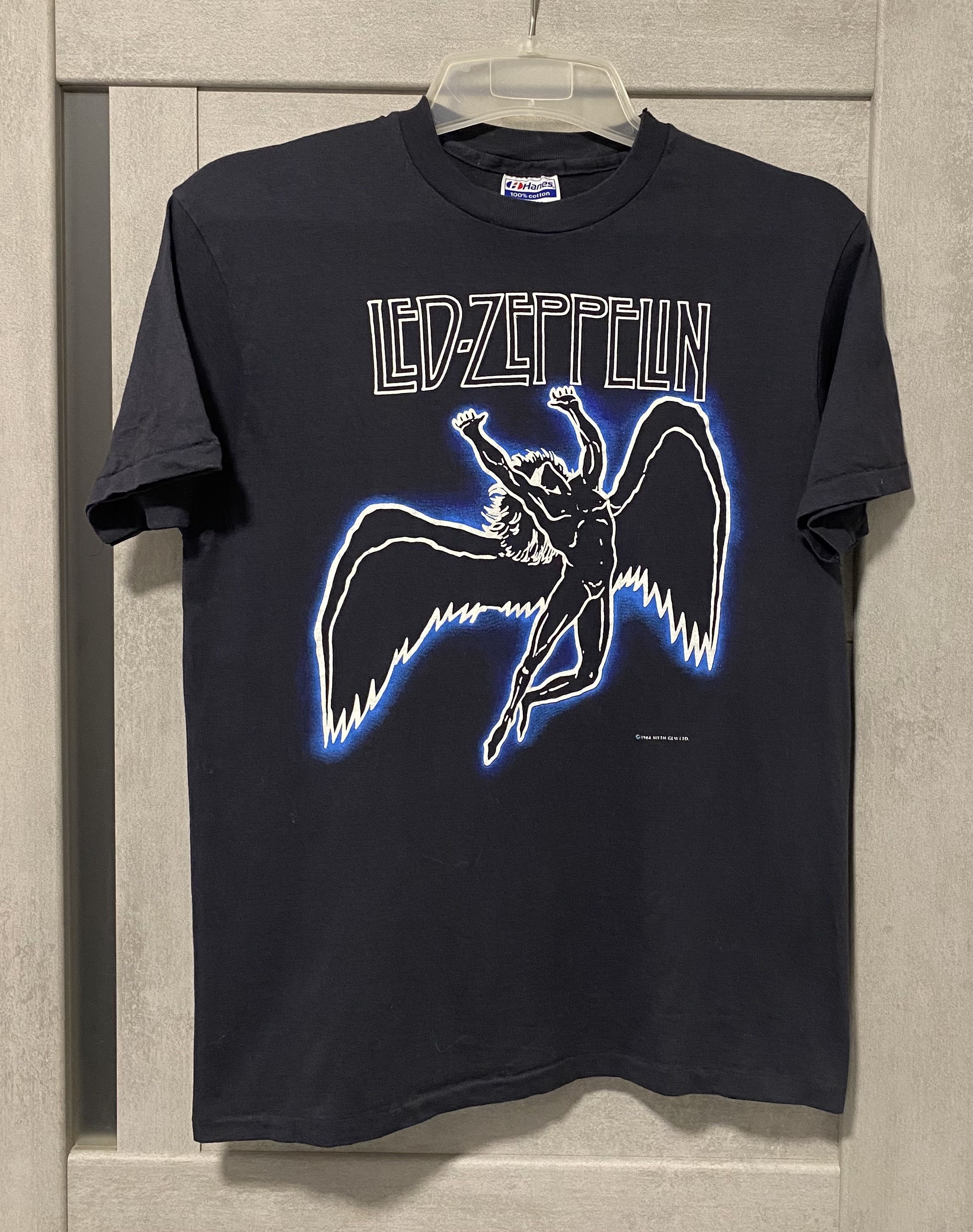 Rare Vintage 1984 Led Zeppelin Icarus Zoso Tour T Shirt Hoodie, Sweatshirt | PodTeesHub.com