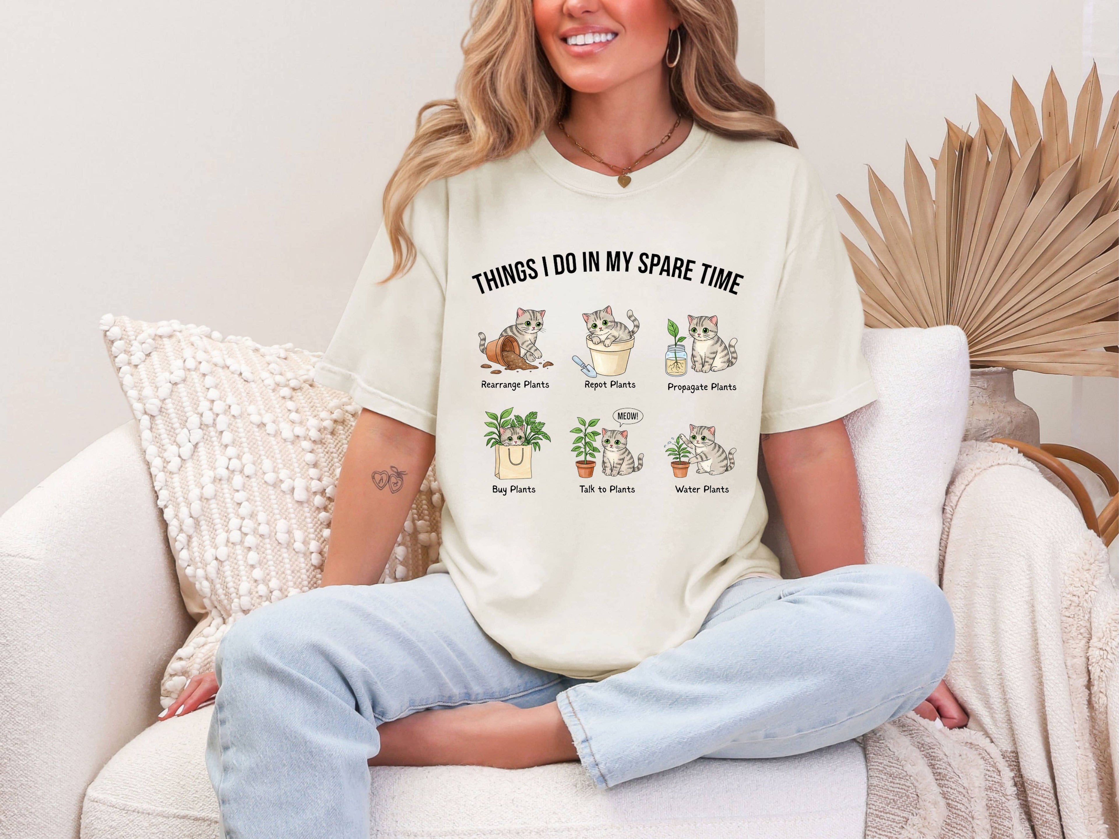 Things I Do in My Spare Time T-Shirt Plant Lover Tee Hoodie, Sweatshirt | PodTeesHub.com