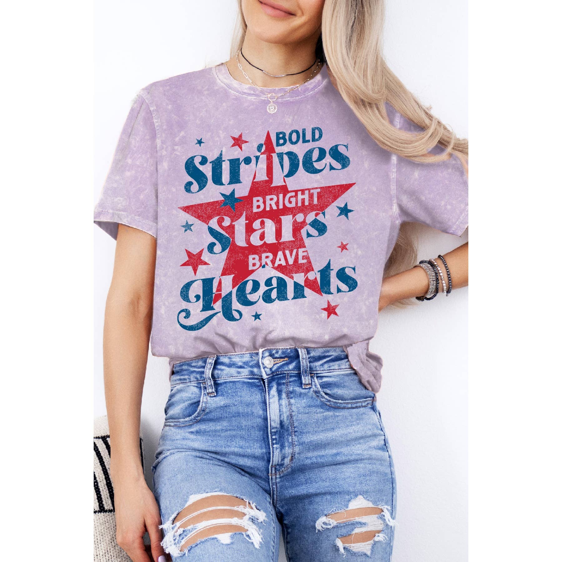 4th of July Bright Star Mineral Washed T Shirt Hoodie, Sweatshirt | PodTeesHub.com