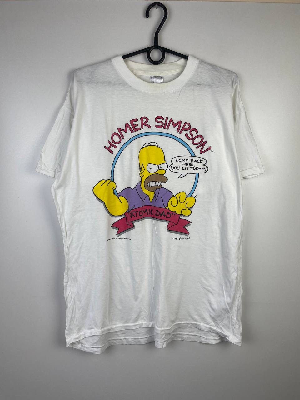Vintage The Simpsons 1990 Vintage T Shirt Size L Hoodie, Sweatshirt | PodTeesHub.com