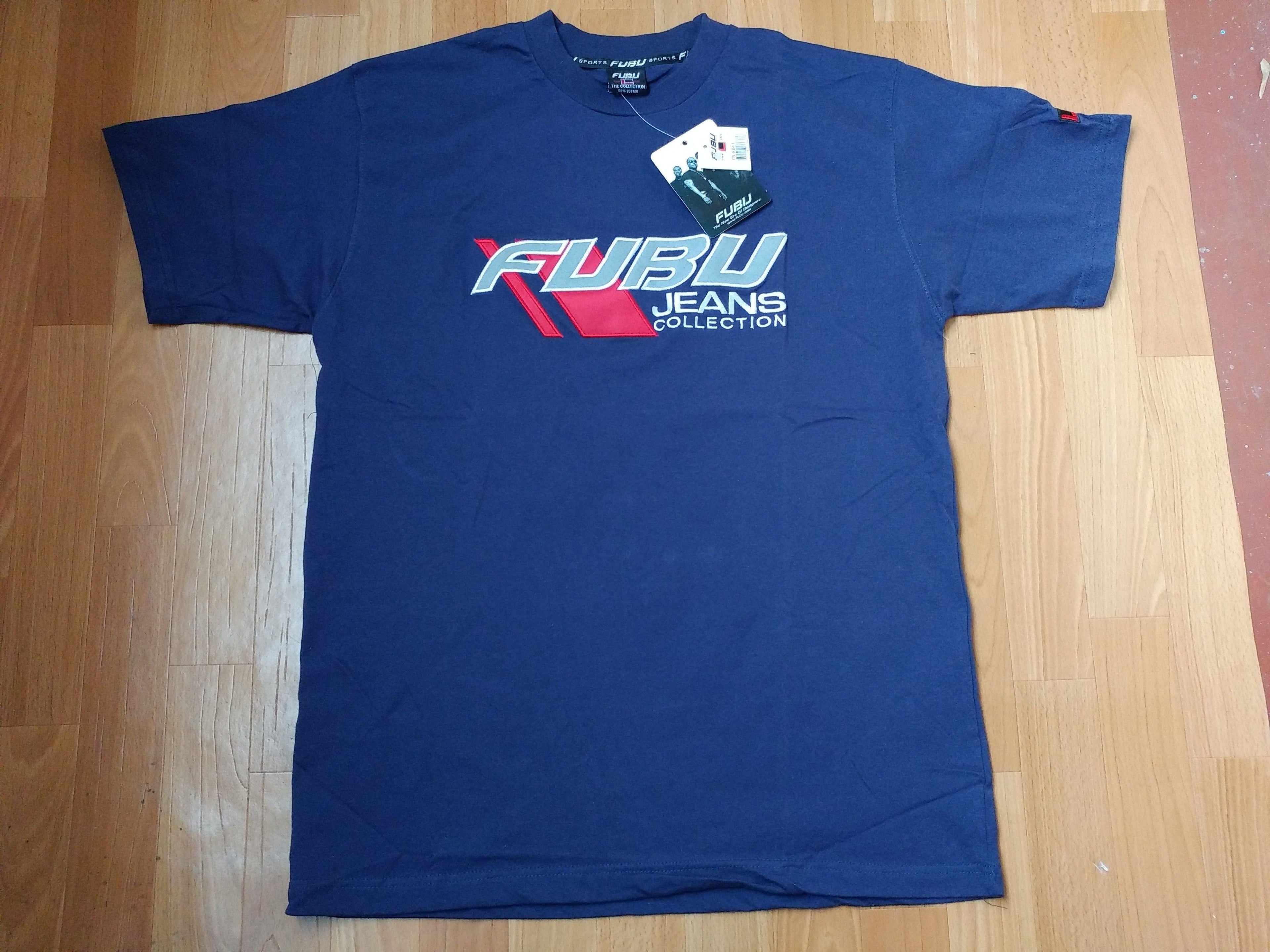 Fubu Jersey Blue Vintage Hip Hop T Shirt 90s Hip Hop M Hoodie, Sweatshirt | PodTeesHub.com