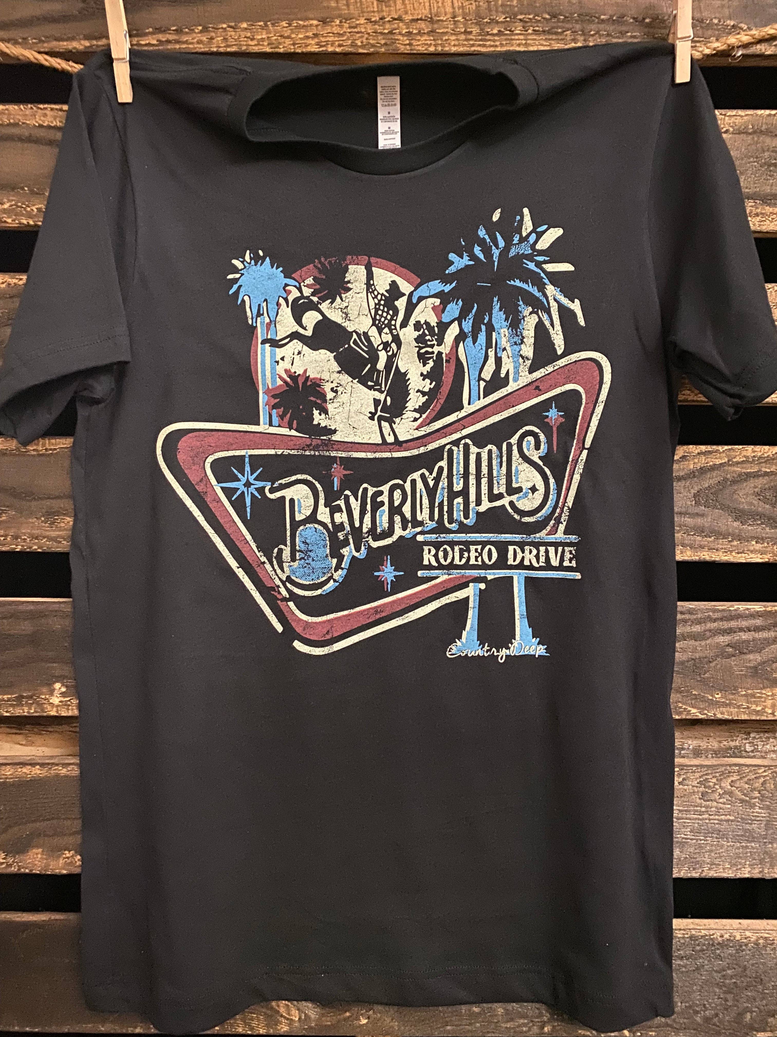 Beverly Hills Rodeo Drive Unisex T-Shirt Hoodie, Sweatshirt | PodTeesHub.com