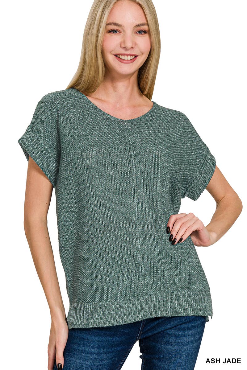 ...0825 Center Seam Short Sleeve Sweater w/ Side Slits SI-27232 T-Shirts, Hoodie, Sweatshirt | PodTeesHub.com