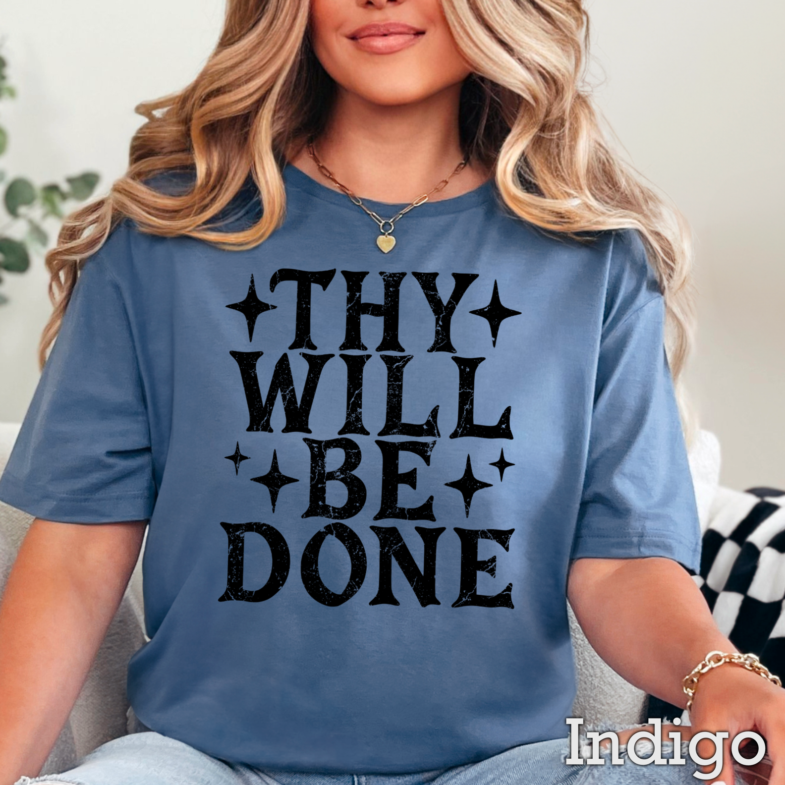 Thy Will Be Done Christian Graphic Tee | Gildan Hoodie, Sweatshirt | PodTeesHub.com