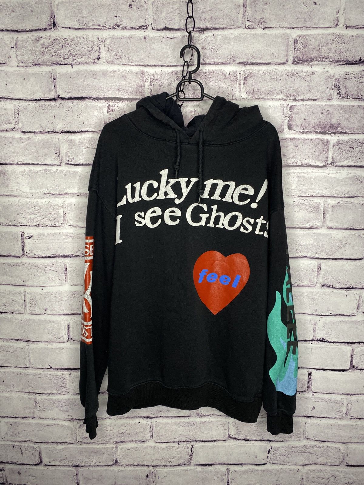 Rap Tees Y2k Kanye West Lucky Me I See Ghosts Bootleg Hoodie Sweatshirt | PodTeesHub.com