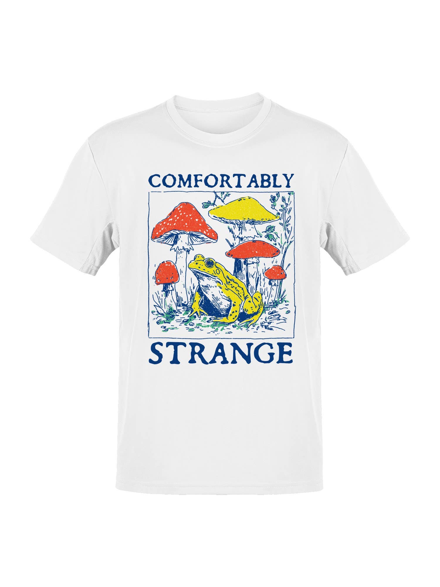 Comfortably Strange Frog Art Men's T-Shirt Hoodie, Sweatshirt | PodTeesHub.com