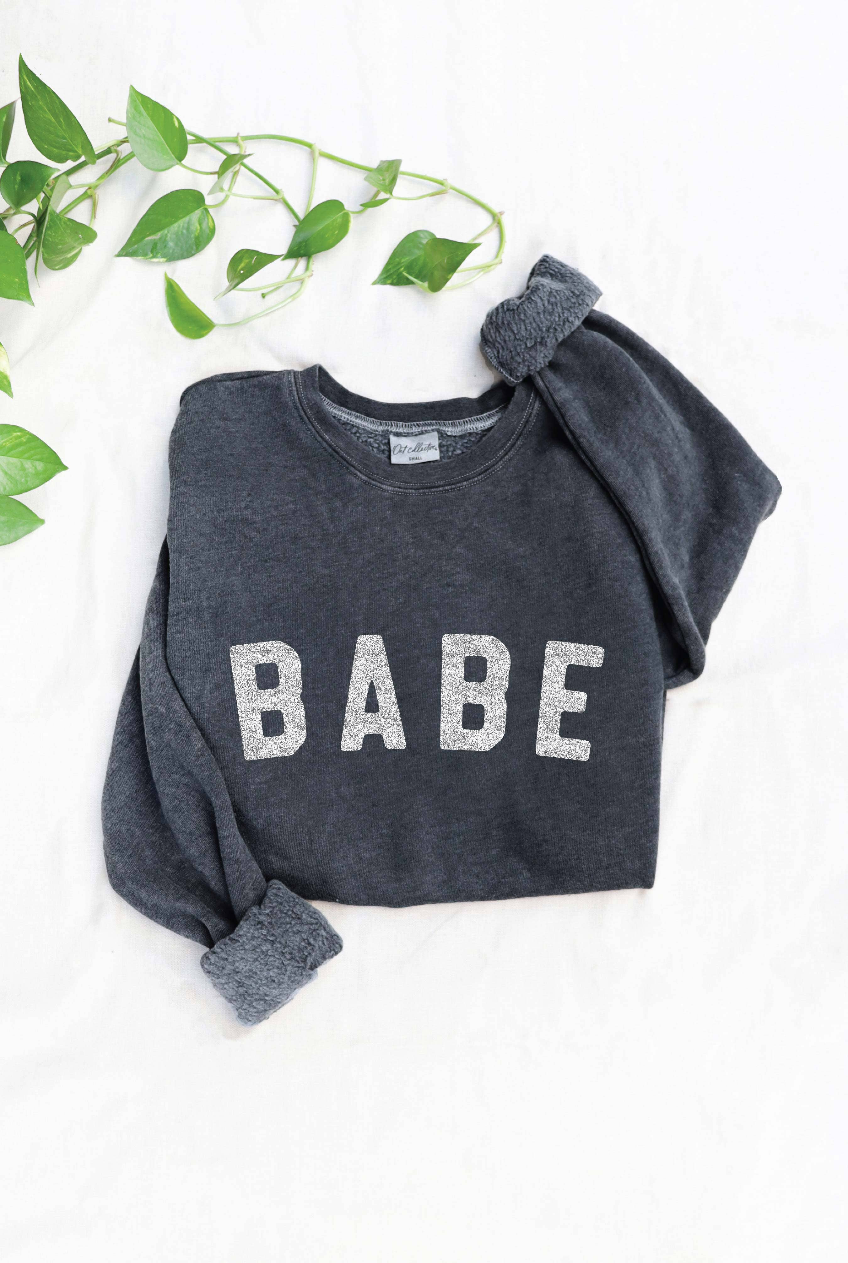 Babe Mineral Washed Graphic Sweatshirt T-Shirts, Hoodie | PodTeesHub.com