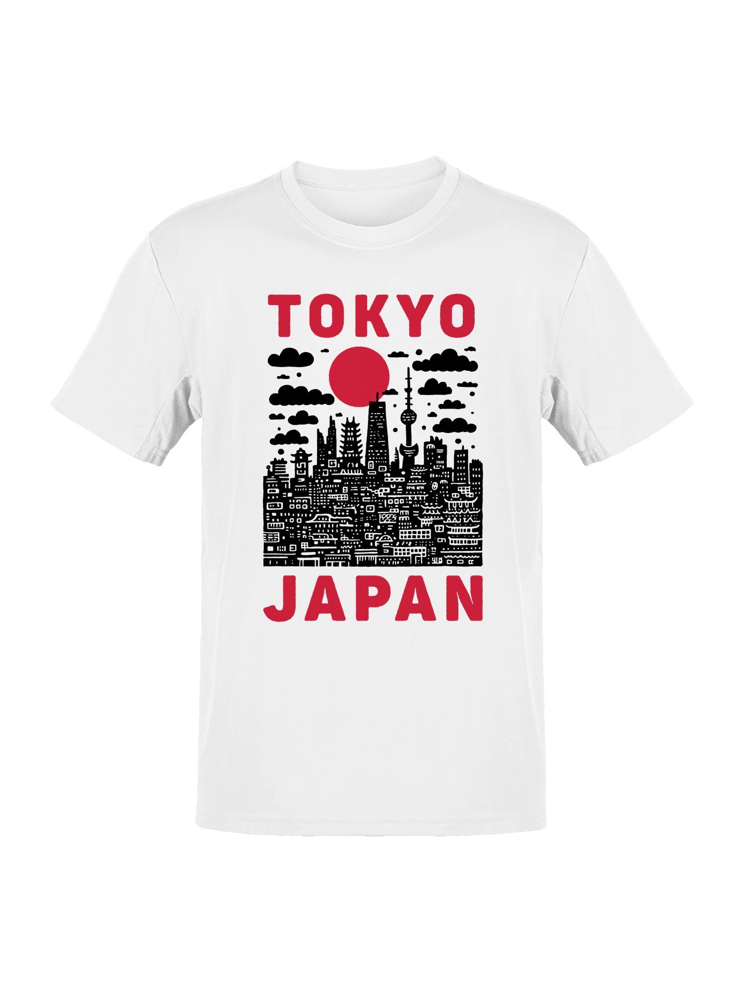 Tokyo Japan Grunge Skyline Art Men's T-Shirt Hoodie, Sweatshirt | PodTeesHub.com