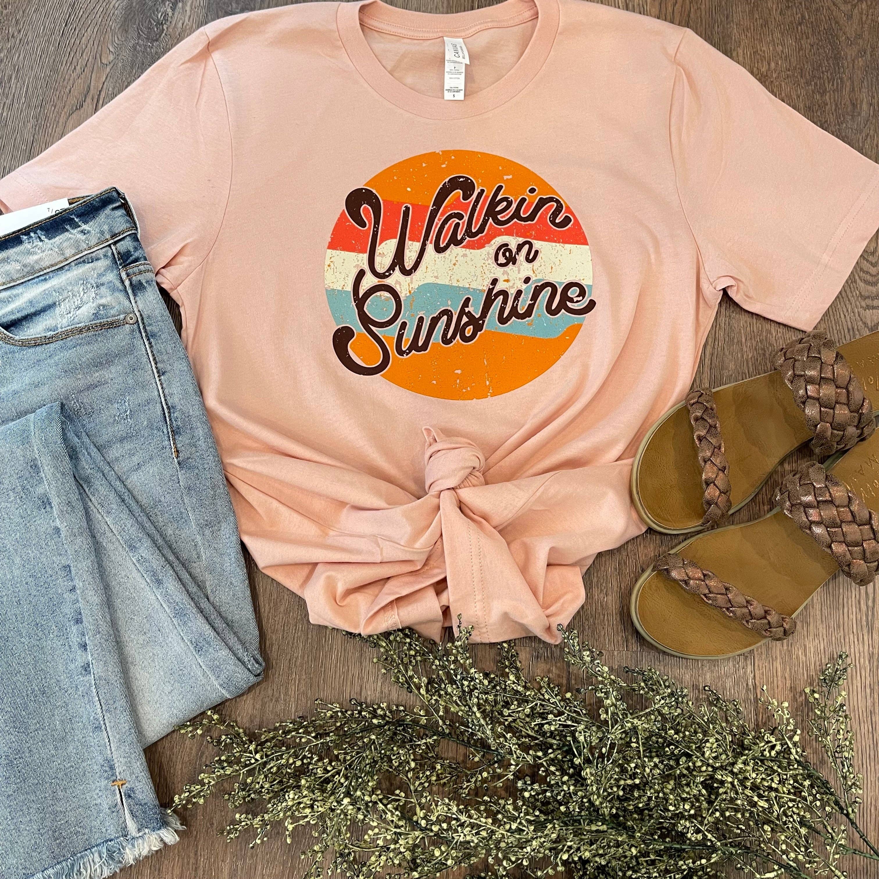 Walkin On Sunshine Tee Hoodie, Sweatshirt | PodTeesHub.com