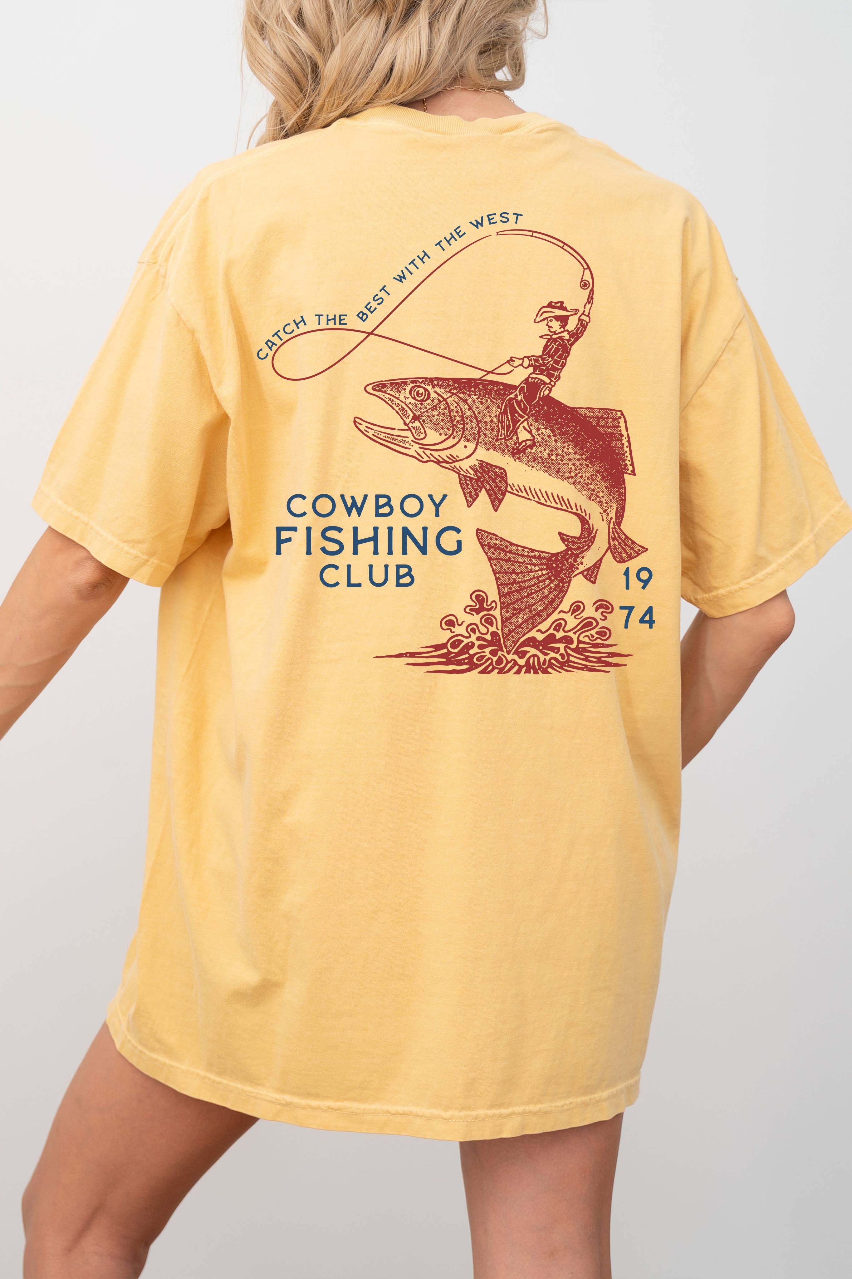 Cowboy Fishing Club Graphic Tee Hoodie, Sweatshirt | PodTeesHub.com